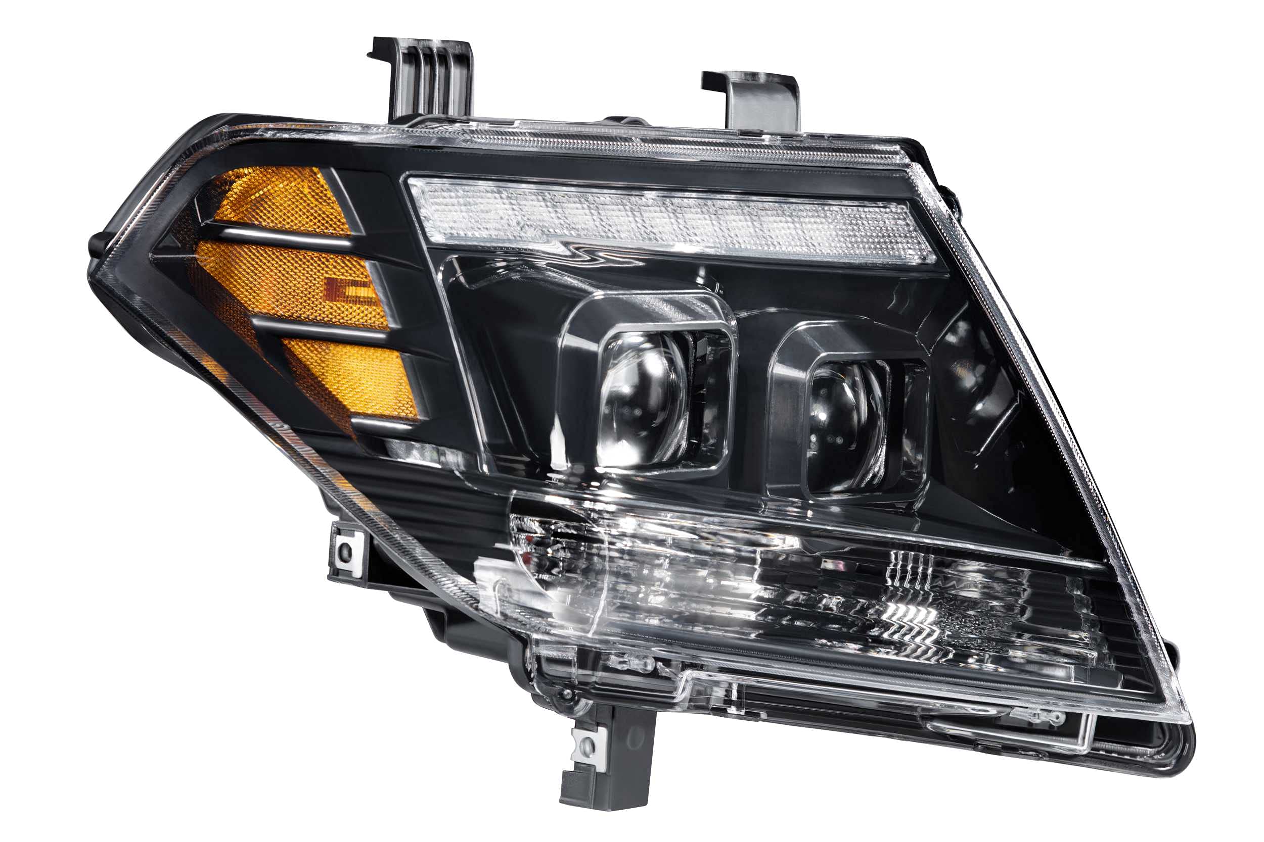 Morimoto XB LED Headlight Housing Upgrade, Fits 2009-2019 Nissan Frontier, Plug and Play Replacement, DOT Approved Assembly with LED Headlights (High/Low), DRLs, & UV Coated Lenses (1x LF475)