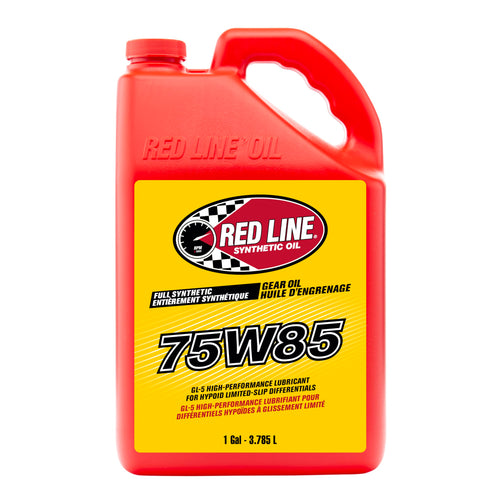 75W85 Red Line 50105 GL-5 Full Synthetic Gear Oil for Hypoid Limited Slip Differentials - 1 Gallon