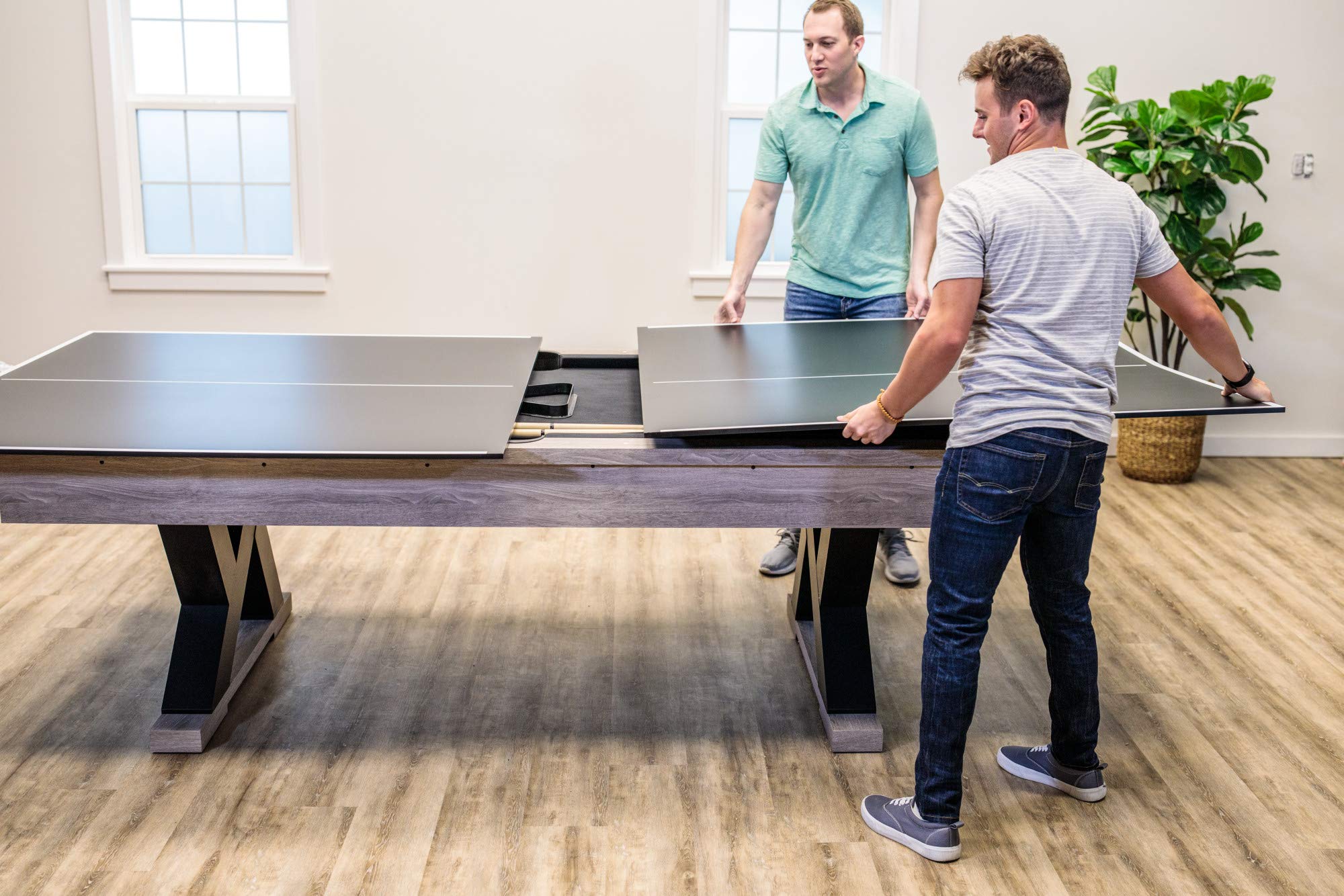 STIGA Table Tennis 4-Piece Conversion Top, Grey - Transform Your Pool Table into A Table Tennis Table