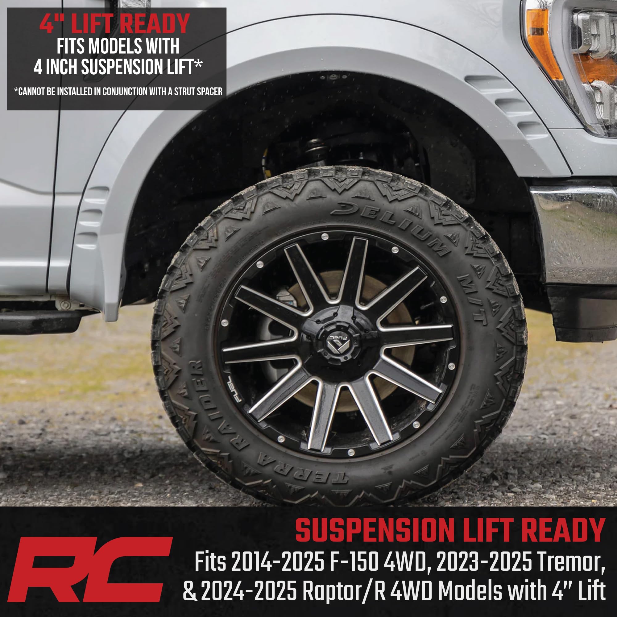 4" Rough Country Loaded N3 Struts for 2014-2025 Ford F-150 4WD - 501051
