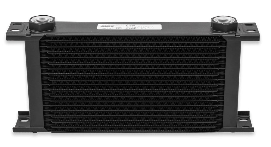 UltraPro Earl's 419ERL Oil Cooler - Black - 19 Rows - Wide Cooler - 10 O-Ring Boss Female Ports
