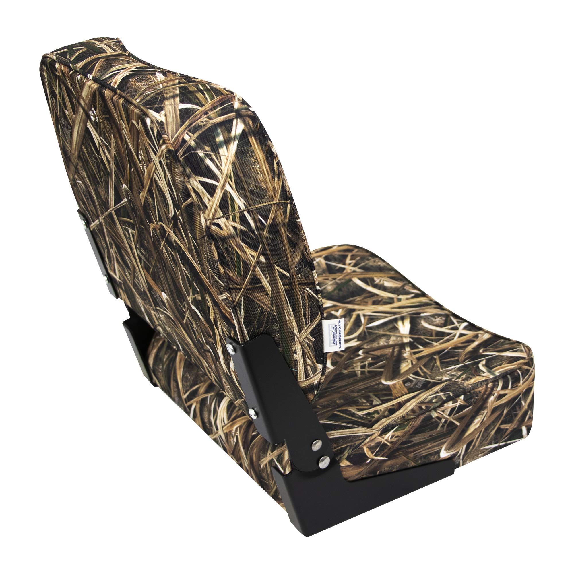 Camo Low Back Wise 8WD618PLS-728 Boat Seat, Shadowgrass Blades