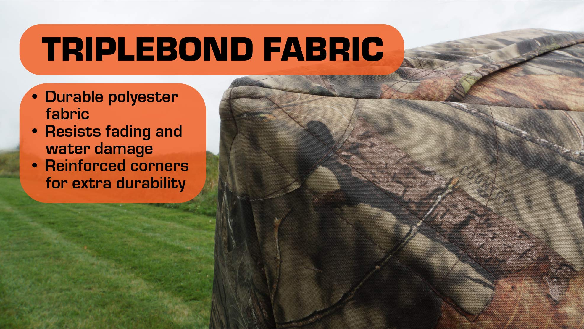 R100-RTE Rhino Blinds 2 Person Hunting Ground Blind, Realtree Edge