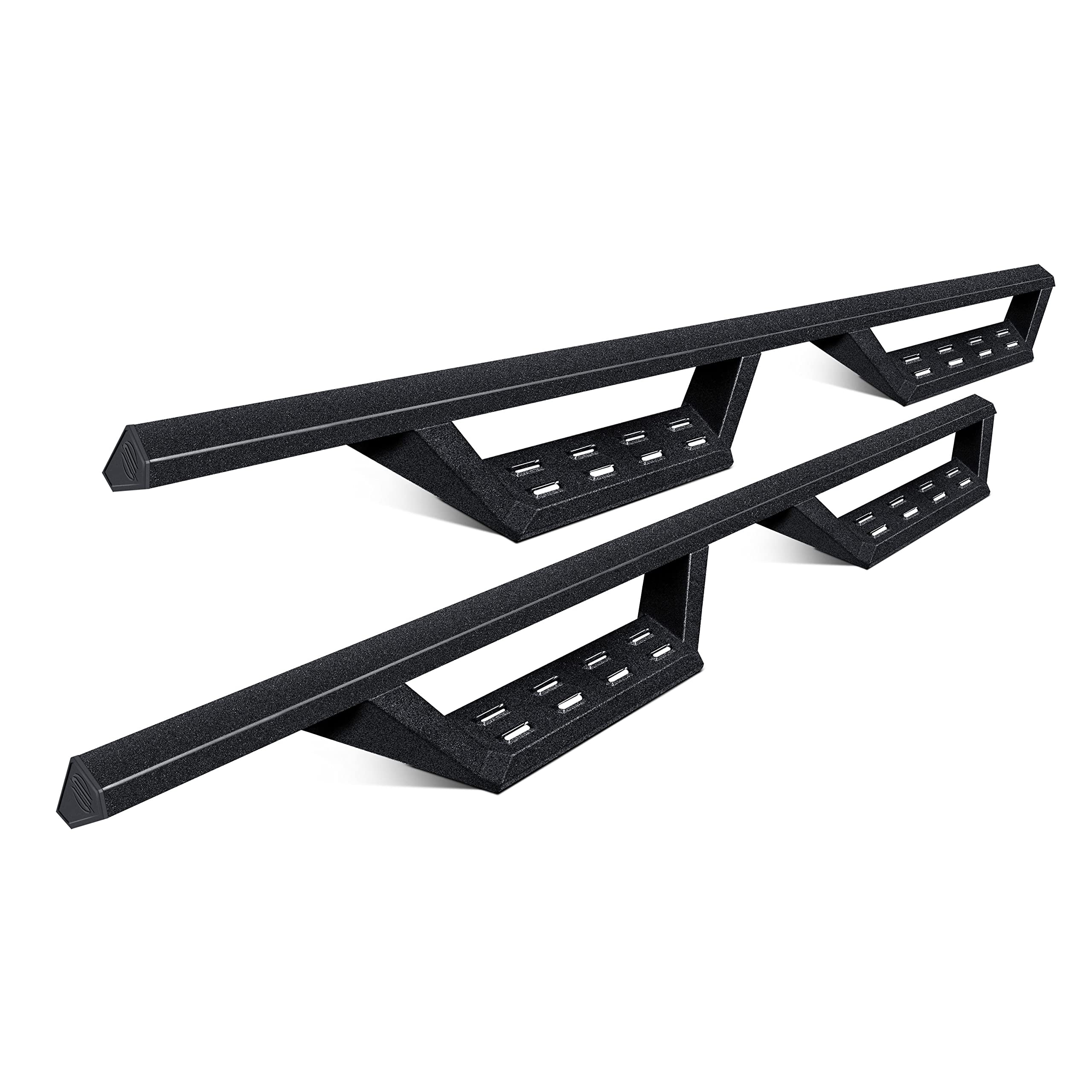 STX Series SteelCraft Cab Length Black Drop Steps