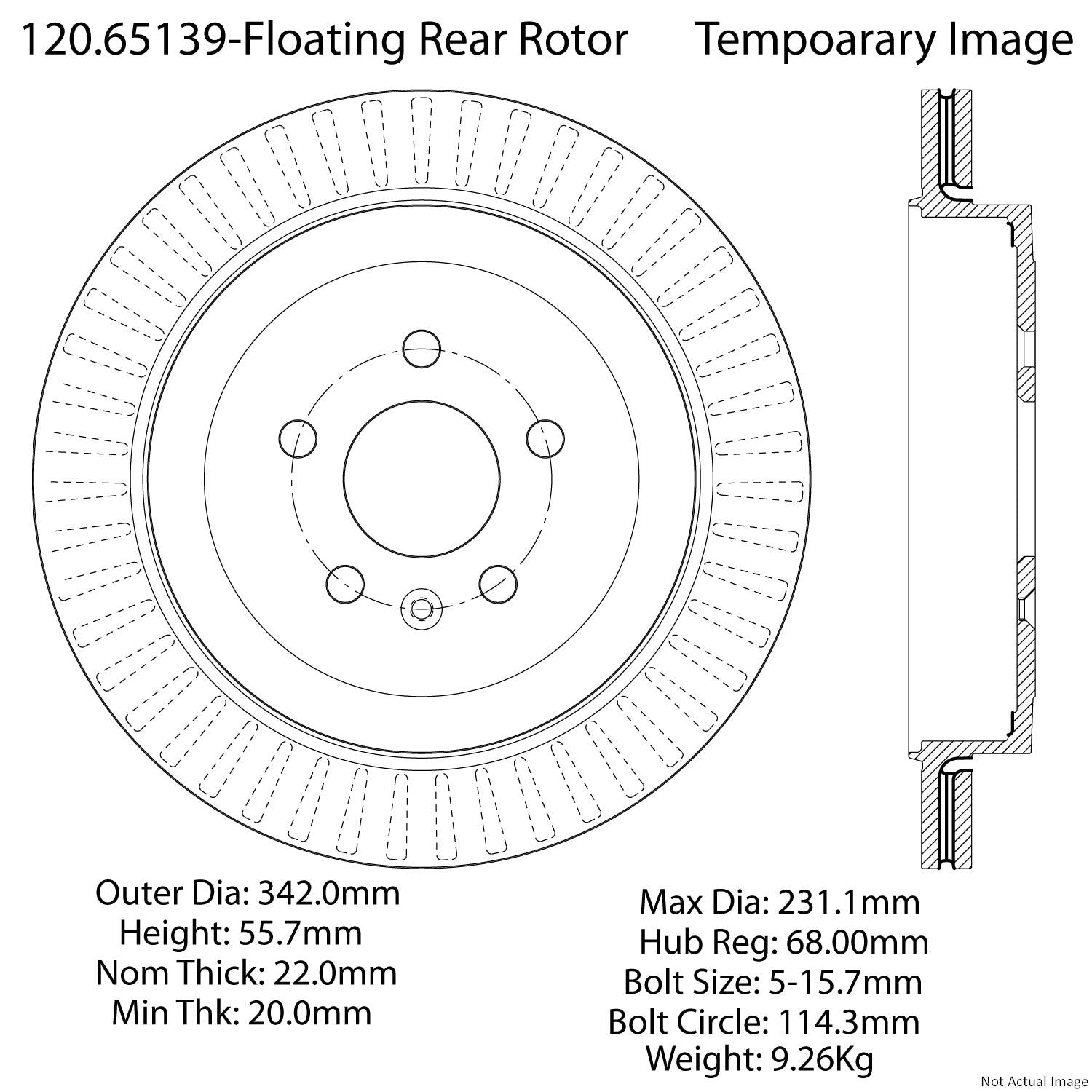 Premium StopTech Brake Rotor 120.65139