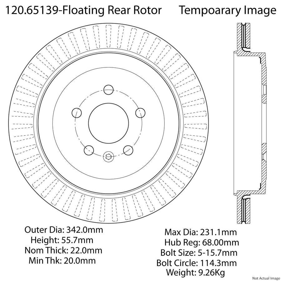 Premium StopTech Brake Rotor 120.65139