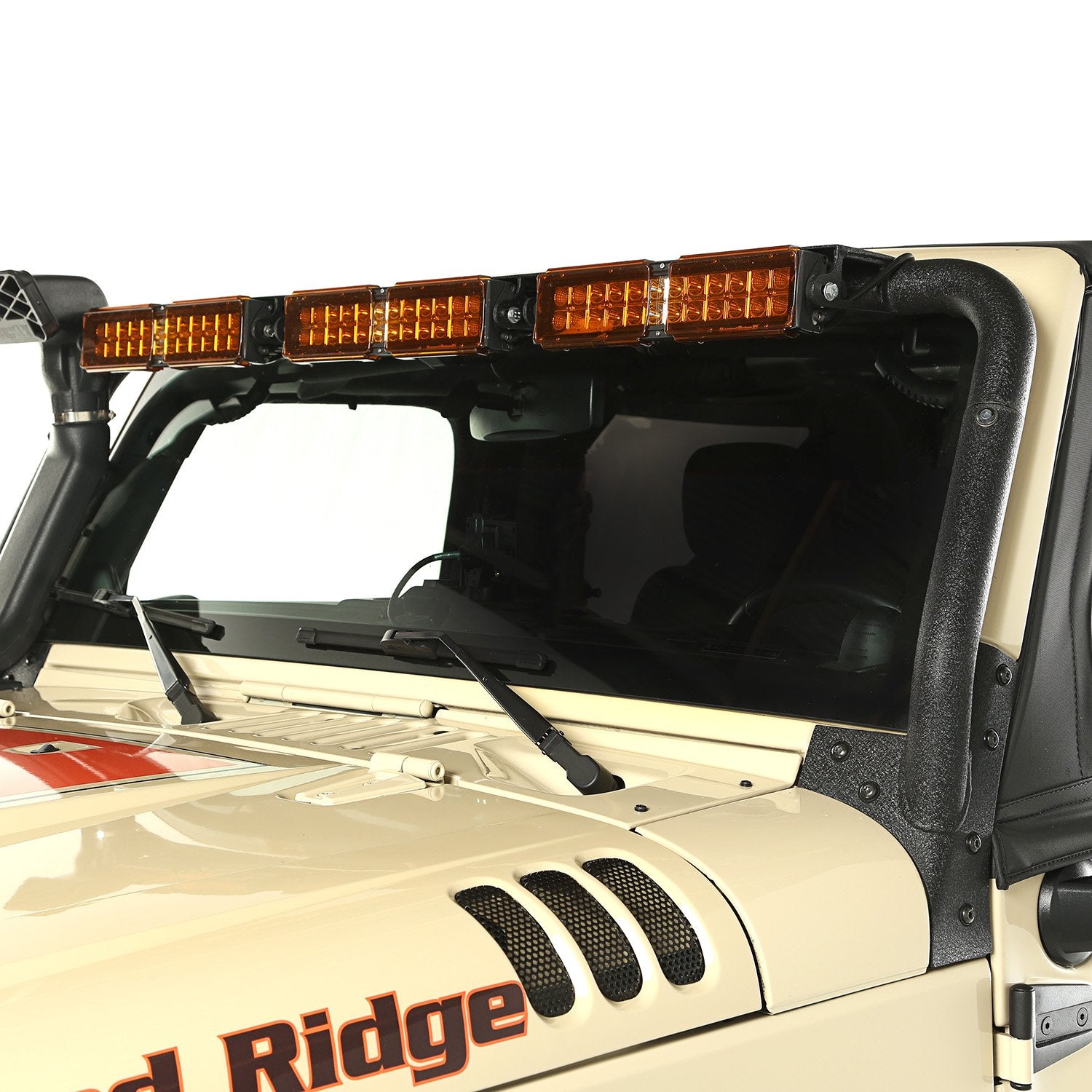 Light Bar, Windshield Mounted | Rugged Ridge | 11232.25 | Fits 2007-2018 Jeep Wrangler JK