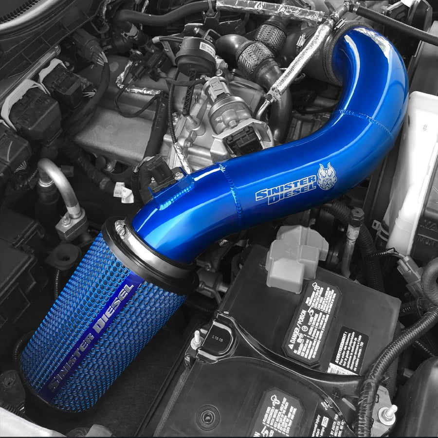 Cold Air Intake Sinister Diesel for 2017–2019 Ford Powerstroke 6.7L | High-Flow Intake System for Improved Throttle Response & Turbo Efficiency | SD-CAI-6.7P-17