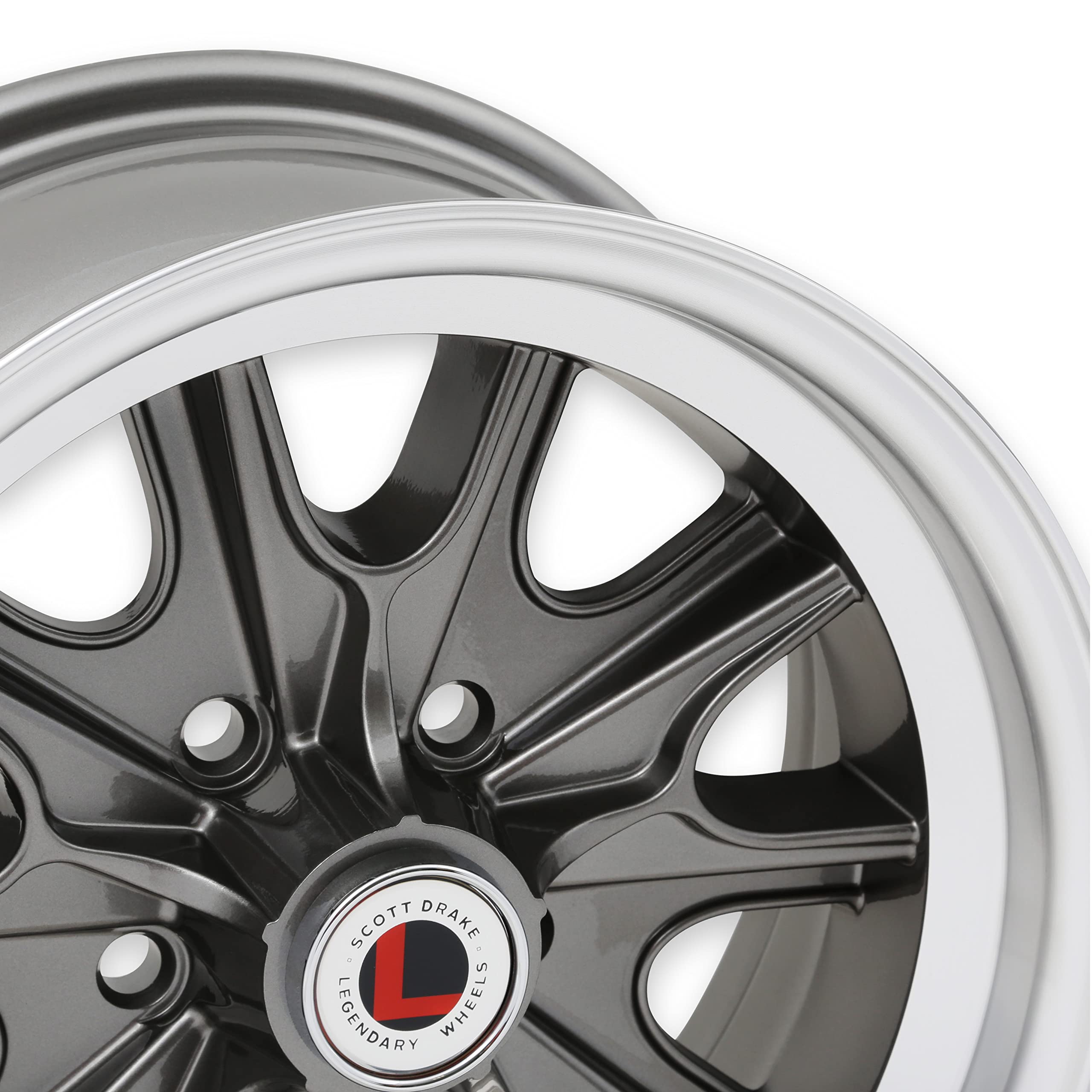 15X7 Legendary Wheel - 'Hb5' Alloy Rim-5Lug-Char (LW90-50754B)