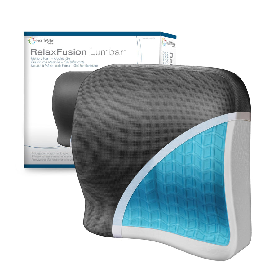 Wagan Relax Fusion IN9112 Lumbar Memory Foam and Gel Seat Cushion