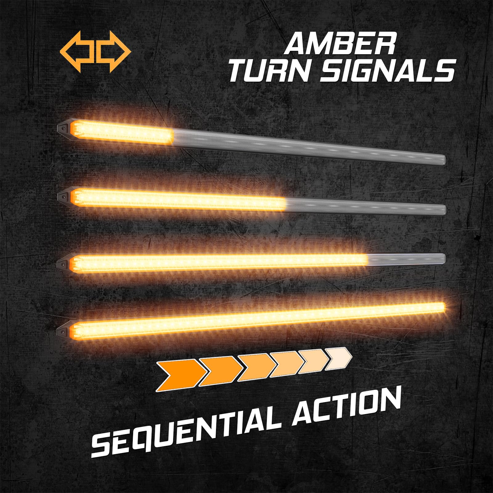 Grill Switchback Lights with Start-up Animation & Sequential Turn Signal (9IN)