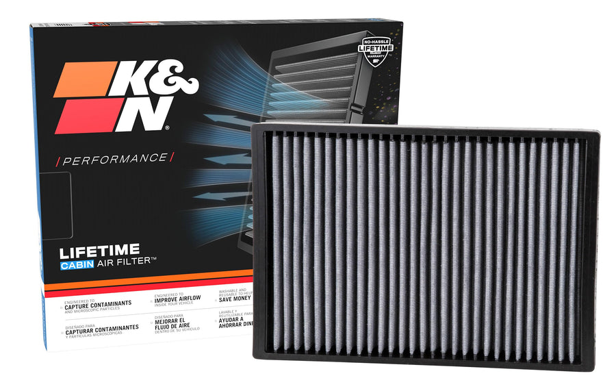 Cabin Air Filter K&N LIFETIME: Premium, Washable, Clean Air for your Cabin: Compatible with 2005-2010 Chrsyler/Dodge: 300, Challenger, Charger, Magnum, VF3007
