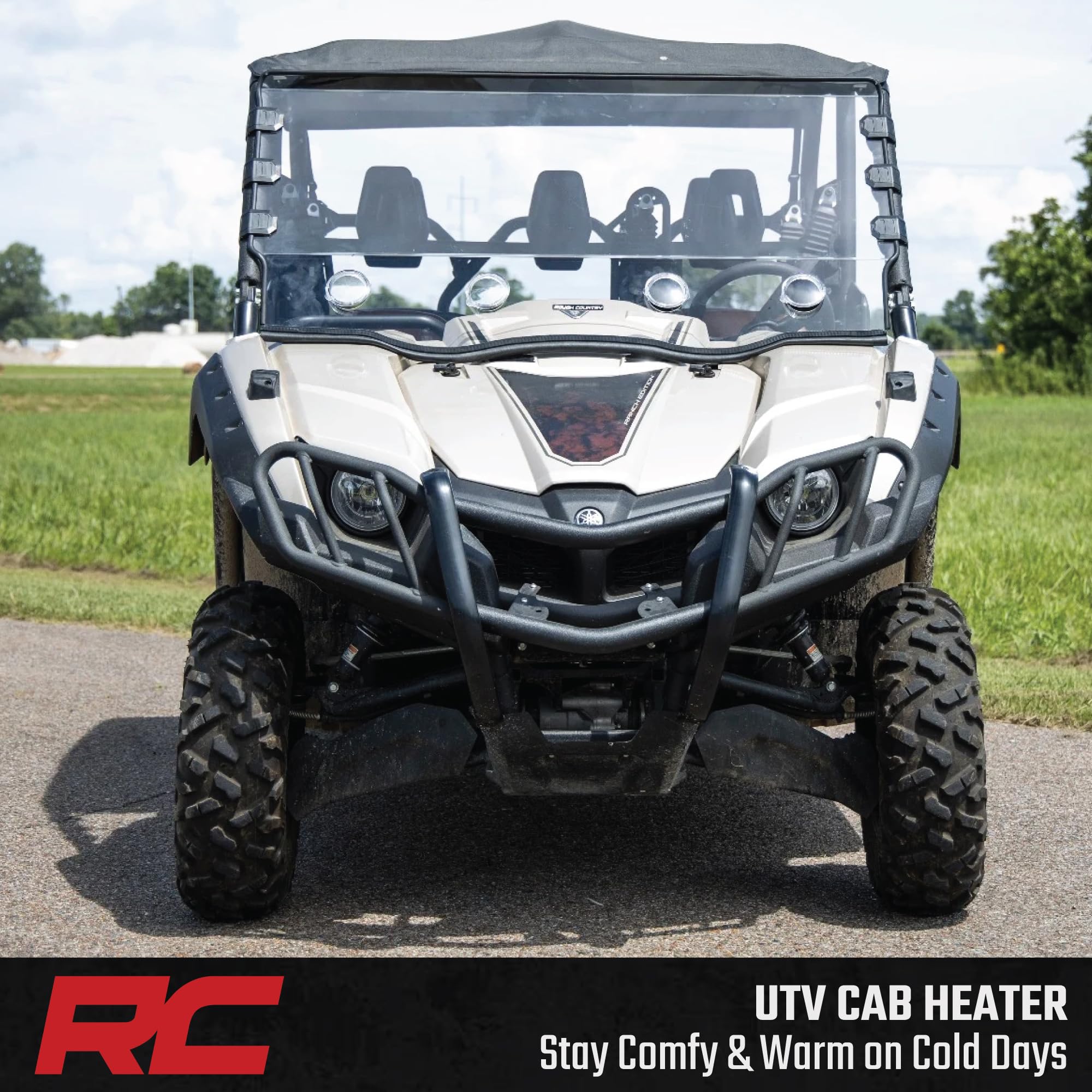 Yamaha Viking Rough Country Cab Heater - 16,000 BTU UTV Heater Kit with Fast Cabin Warm-Up & Defrost, Complete Install Kit, Factory-Like Fit