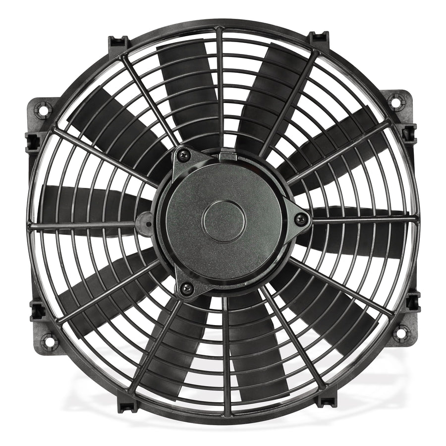 24-Volt Trimline Black Reversible Electric Fan, Pusher-Puller Fan (11224), Car Accessories, 12 Inches