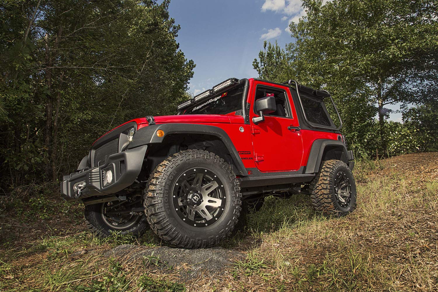 XHD Rock Sliders, Rugged Ridge | Steel | 11504.17 | Fits 2007-2018 Jeep Wrangler JK 2-Door