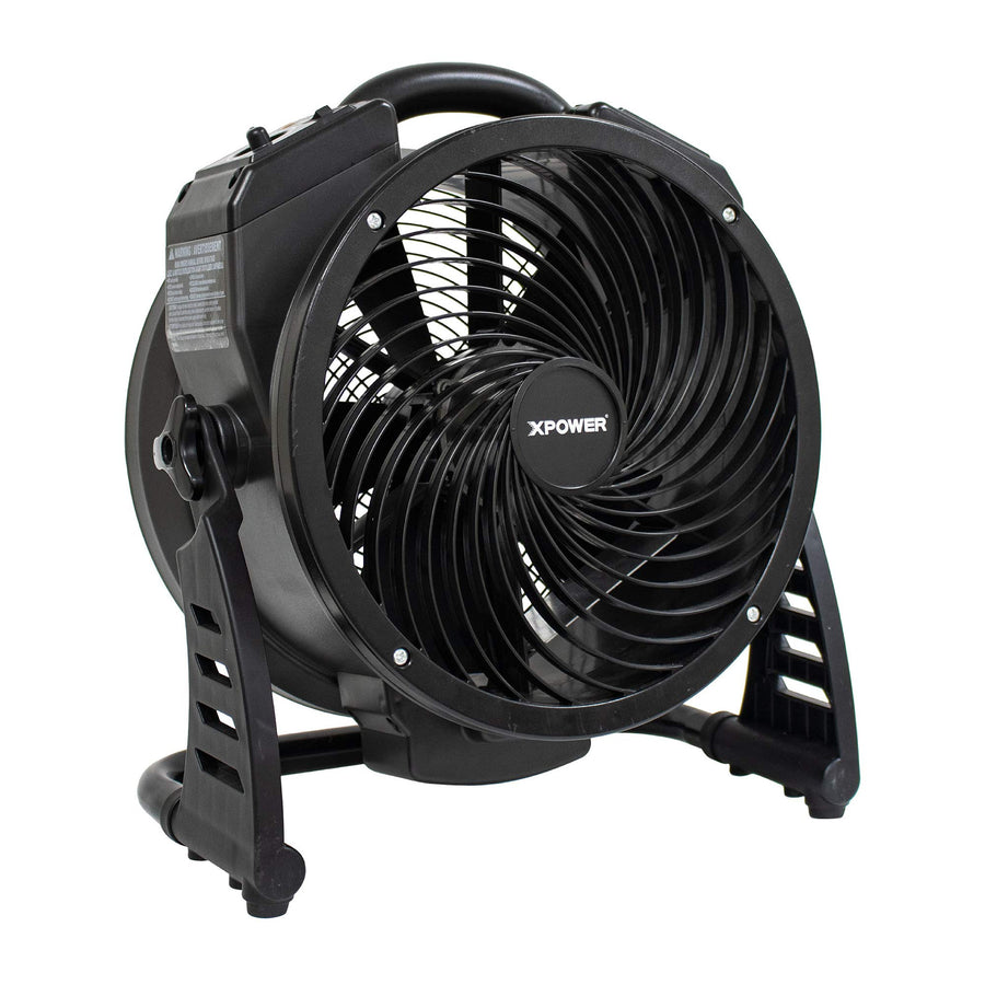 Air Neutralizing Fan XPOWER M-25, Axial Air Mover w/Ozone Generator, O3 Machine, Commercial, High Capacity, Large Areas, Sanitization, Odor Removal