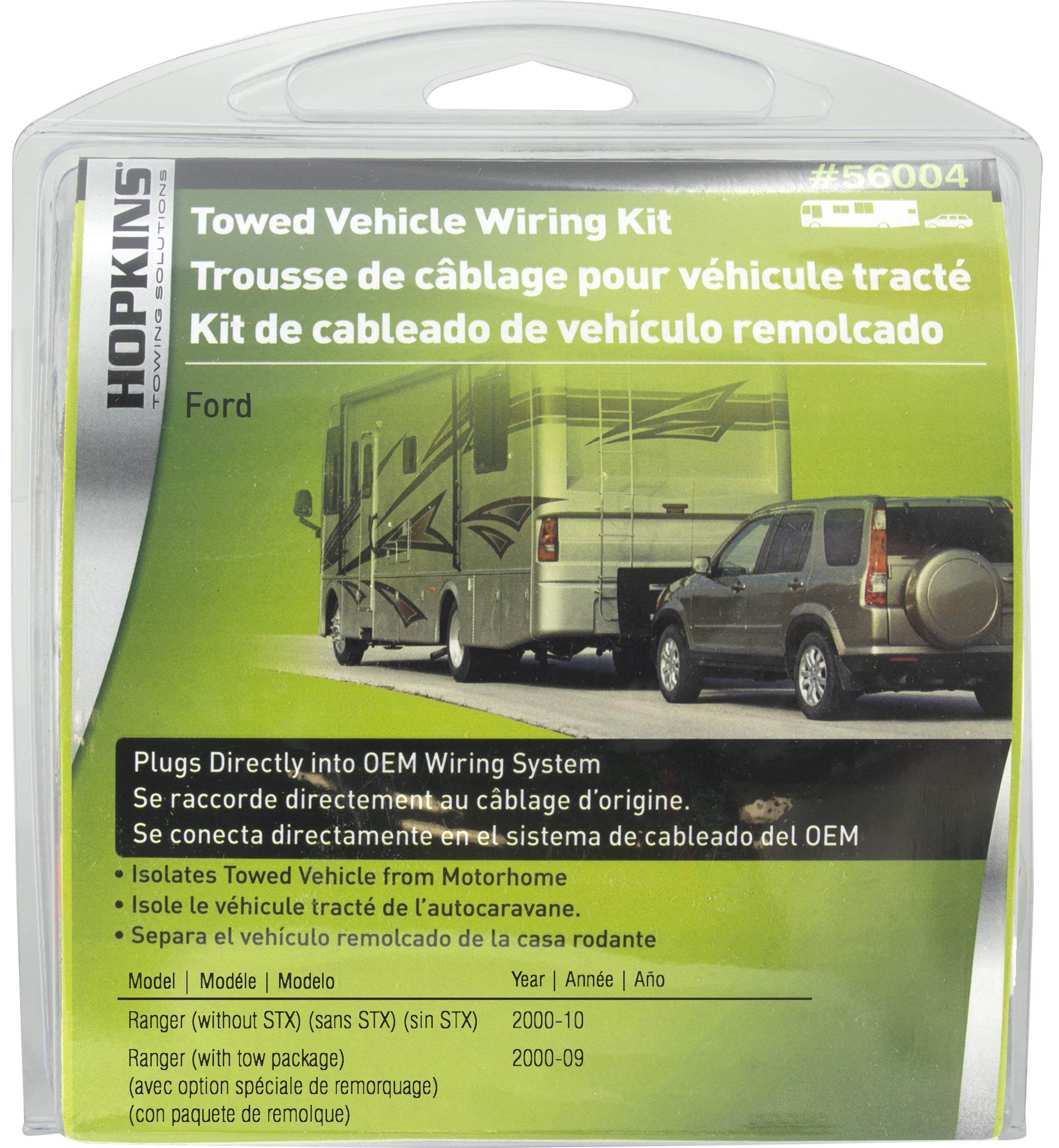 Plug-In Hopkins Towing Solutions Simple Towed Vehicle Wiring Kit 56004
