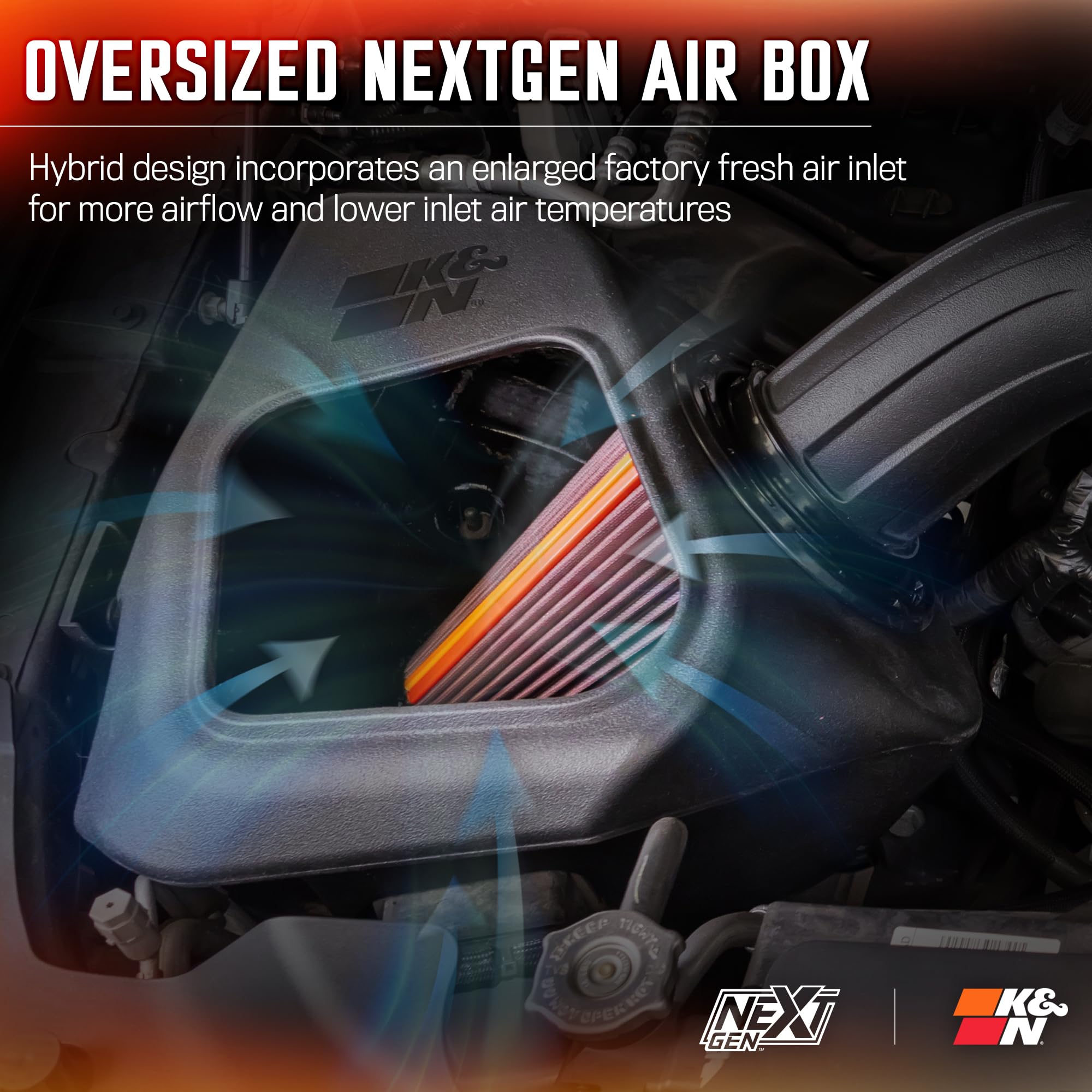 NextGen K&N 19-24 Dodge Ram 1500 (5.7L V8) Cold Air Intake