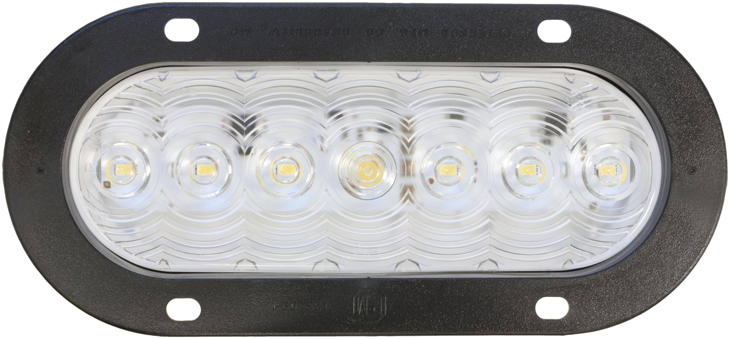 Led Back-Up Light Peterson 822C-7, Oval, Flange-Mount 7.88"X3.63"