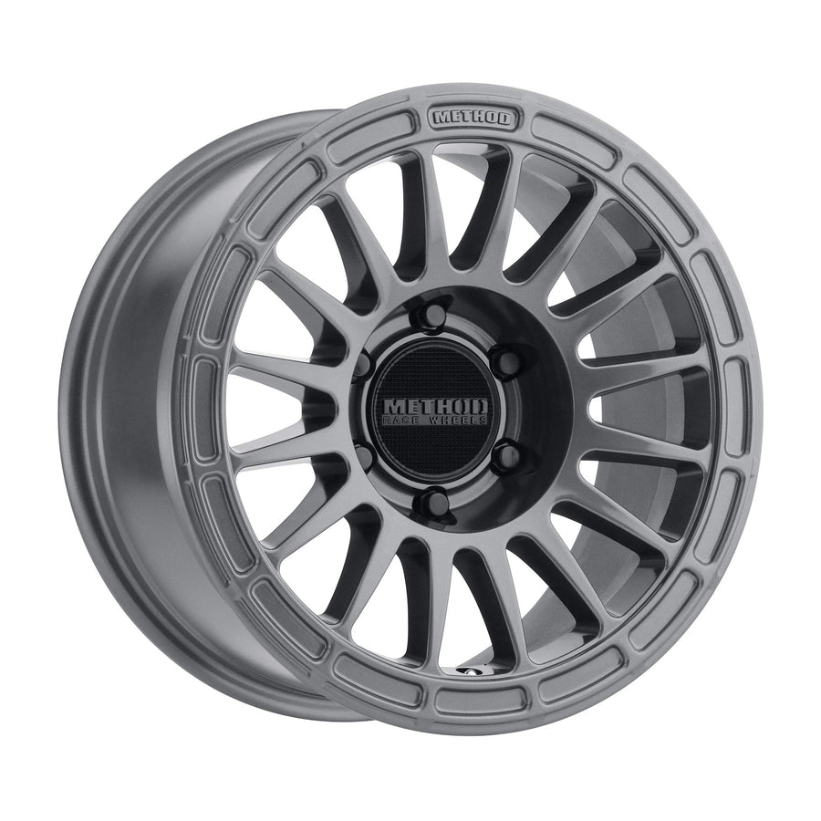 Method Race Wheels 17x8.5" Gloss Titanium 6x5.5, 0mm offset 4.75" Backspace, MR31478560800
