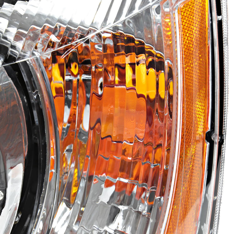 Replacement SPEC-D TUNING Chrome Headlights Compatible with 2001-2003 Toyota Highlander, Left + Right Pair Headlamps Assembly
