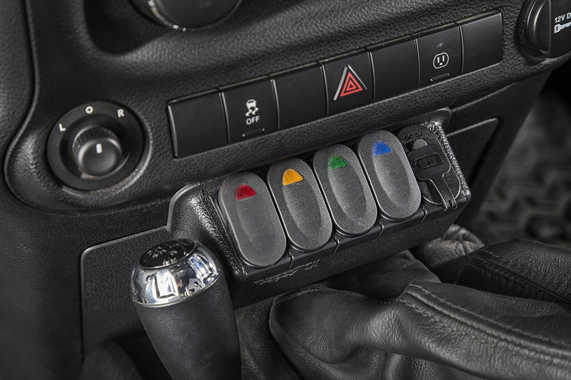 Switch Panel Kit, Lower | Rugged Ridge | 17235.84 | Fits 2011-2018 Jeep Wrangler JK/JKU