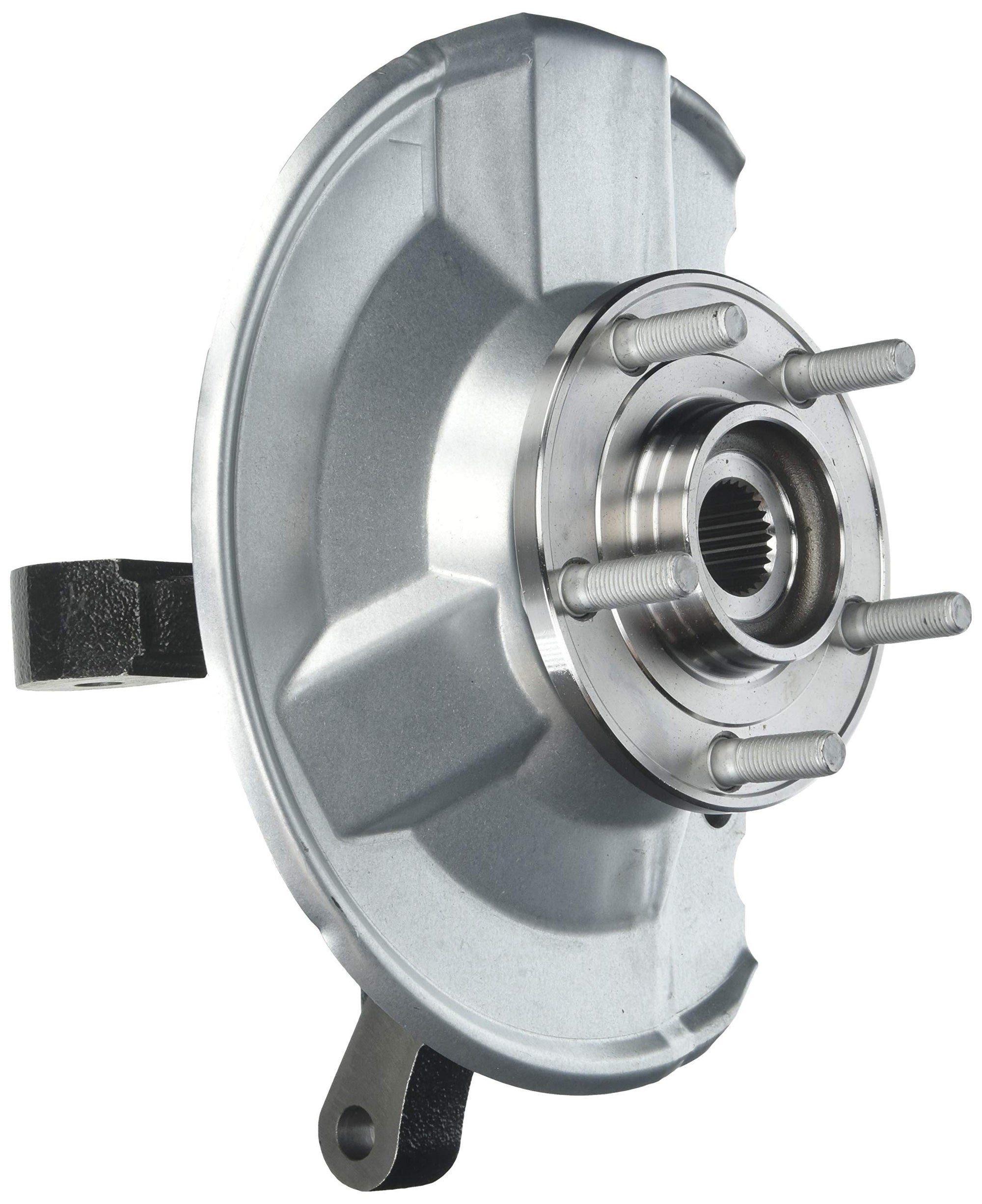 Automotive Crown Hub & Knuckle Assembly Steering, Black, Silver