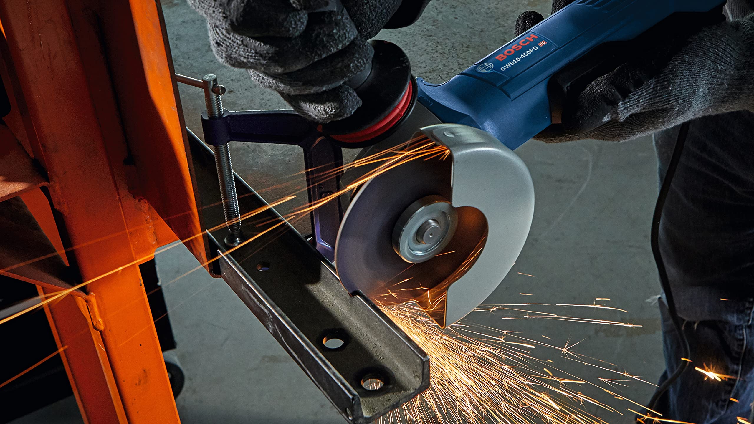 Bosch 4-1/2 In. GWS10-450PD Ergonomic Angle Grinder with No Lock-On Paddle Switch