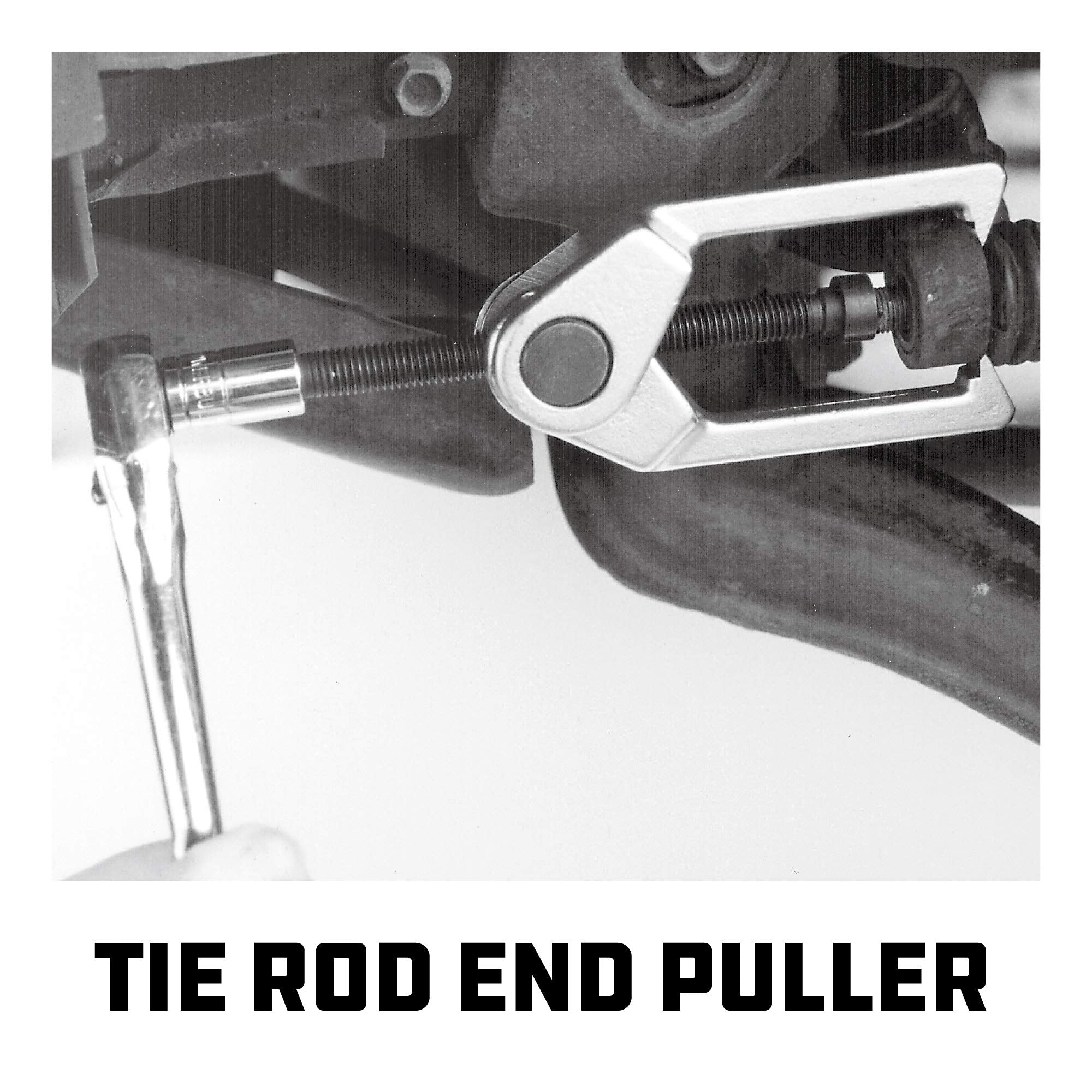 Powerbuilt Vehicle Service Kit Front End, Tie Rod End Puller, Car and Truck Ball Joint Remover, Pitman Arm Puller, Tie Rod Removal Tool for Suspension Maintenance - 648626