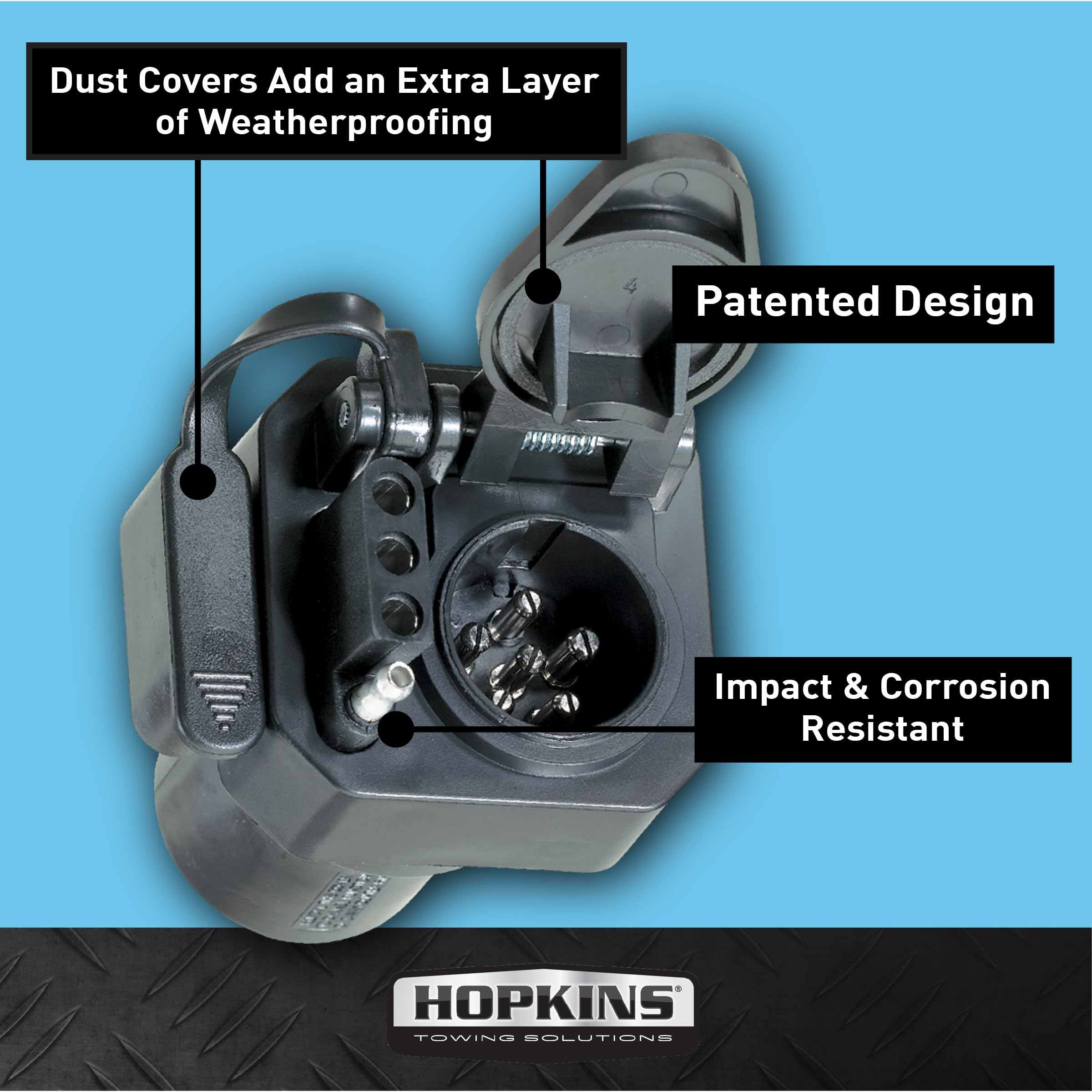 Round Hopkins Towing Solutions Adapter 47565