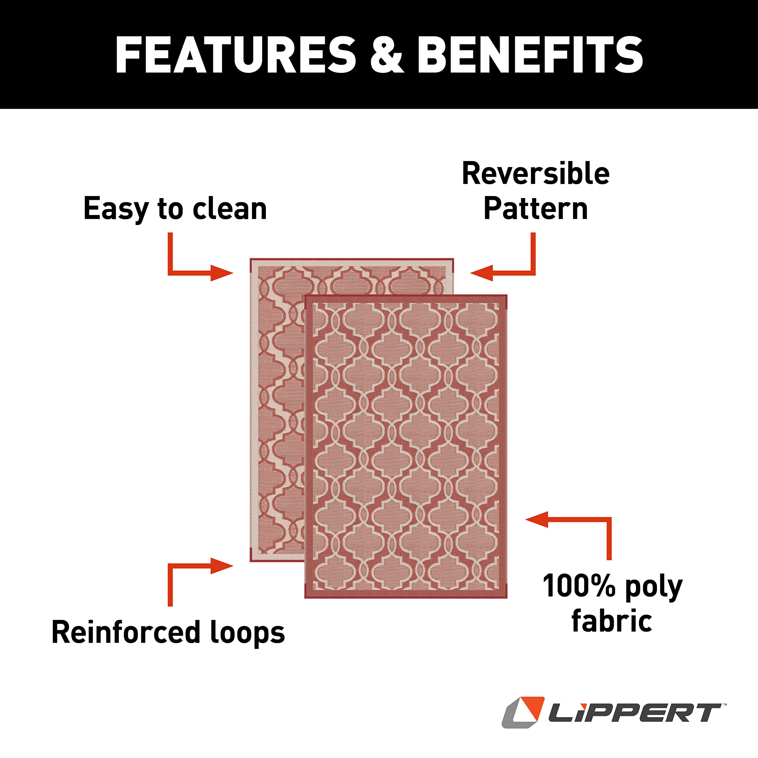 All-Weather Reversible RV Patio Mat