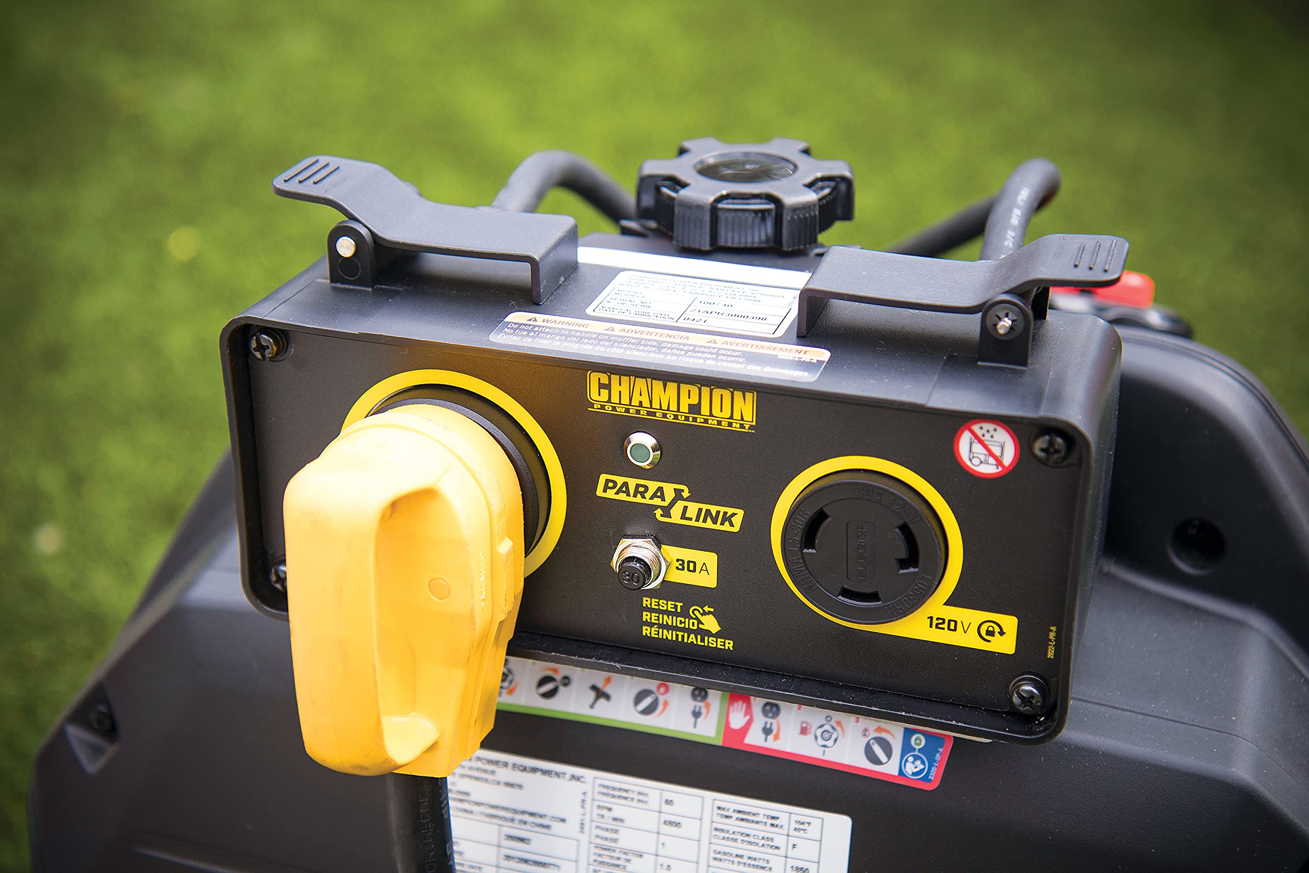 30-Amp Champion Power Equipment ParaLINK 100740 Kit for Linking Two 2000 to 3000 Watt Inverter Generators, RV Ready