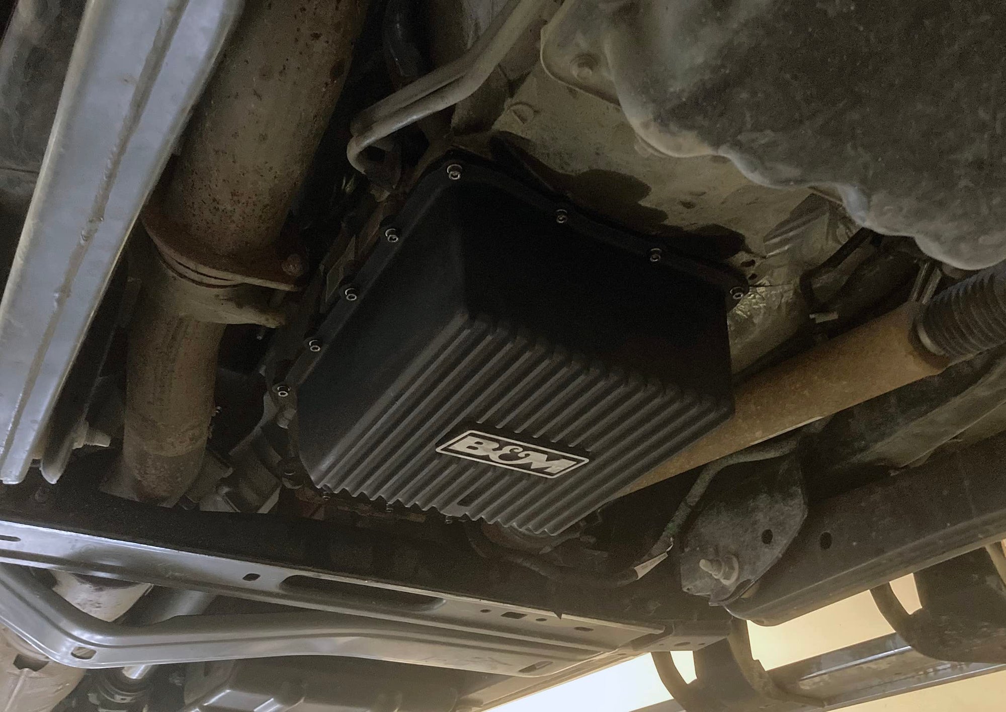 Hi-Tek B&M 71397 Deep Transmission Pan Black