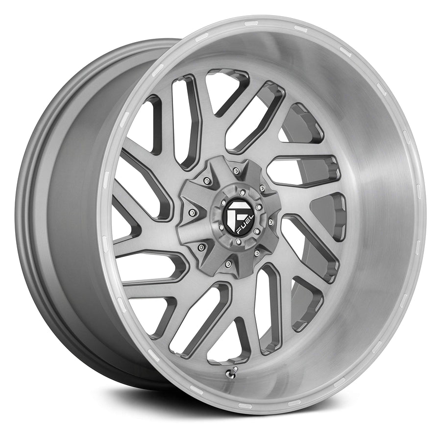 D715 Fuel Triton 1Pc Custom Wheel - 26X12, -44 Offset, 8X170 Bolt Pattern, 125.1Mm Hub - Platinum Rim