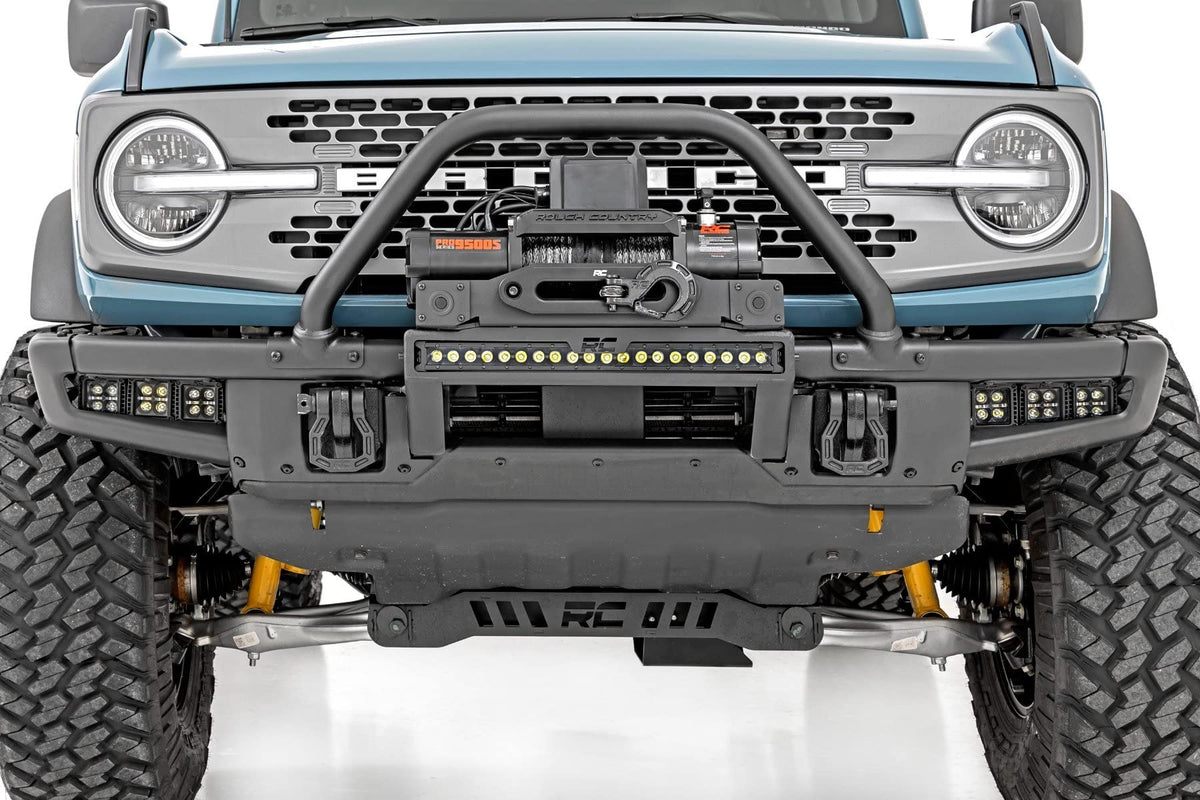 Rough Country Winch Mount LED for 2021-2024 Ford Bronco | PRO9500S - 51095