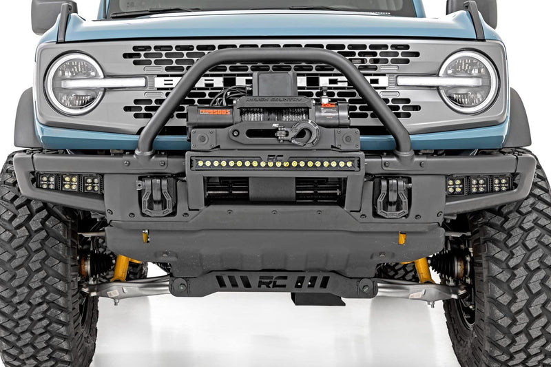 Rough Country Winch Mount LED for 2021-2024 Ford Bronco | PRO9500S - 51095