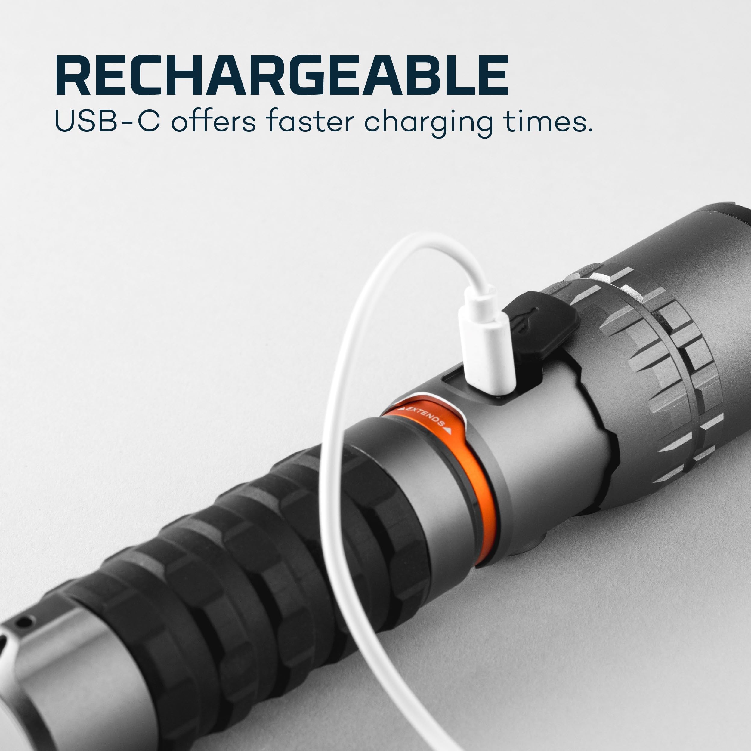 NEBO Flashlight SLYDE KING | High Lumens, Rechargeable COB Work Light & LED Flashlight, Waterproof, Magnetic Base, Great for Camping & Hunting, Includes Charging Cable