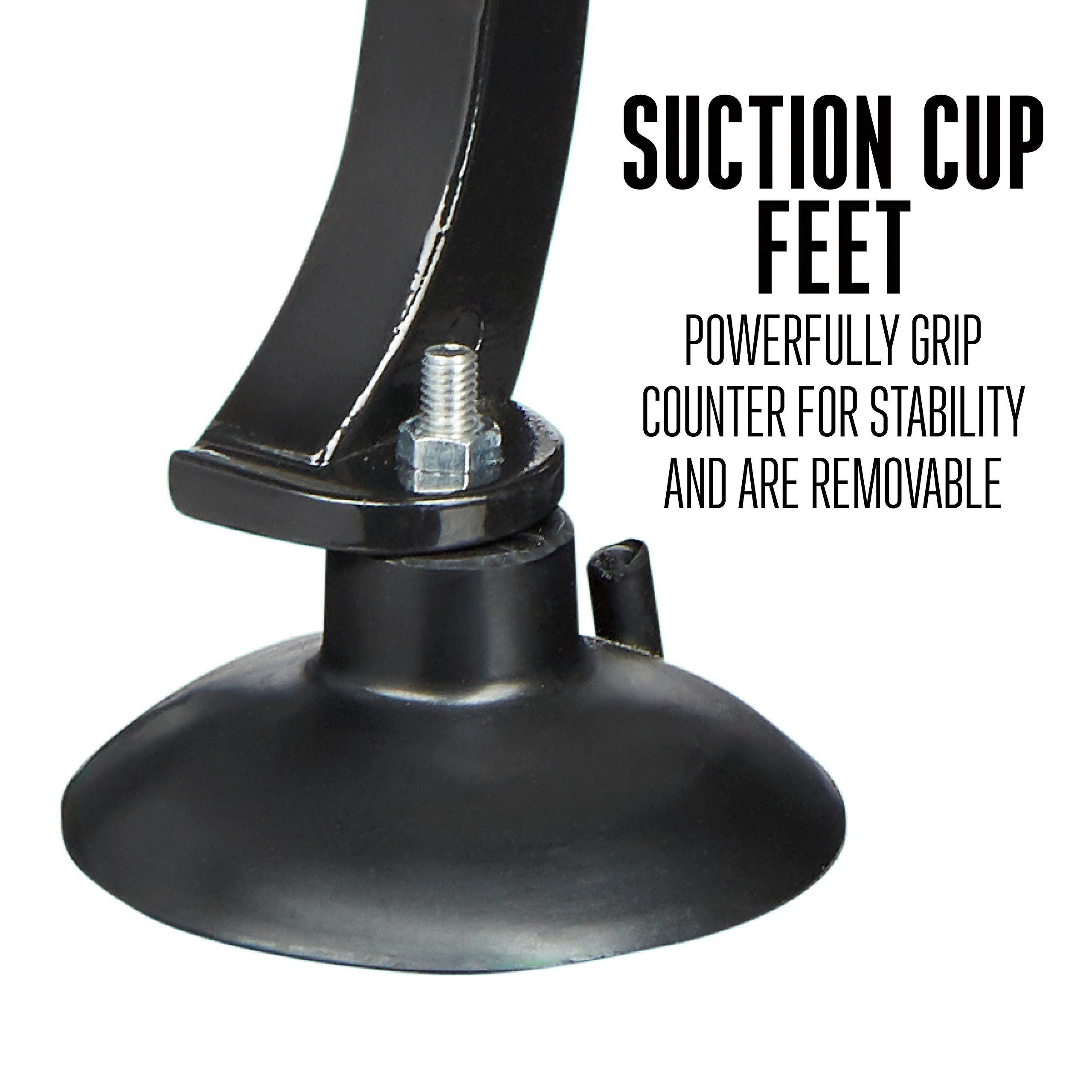 Weston French Fry Cutter Professional for Potatoes and Vegetable Dicer, 3/8” Stainless Steel Cutting Blade, Suction Cup and Wall-Mount Feet, Restaurant-Quality, Black (36-3550-W)