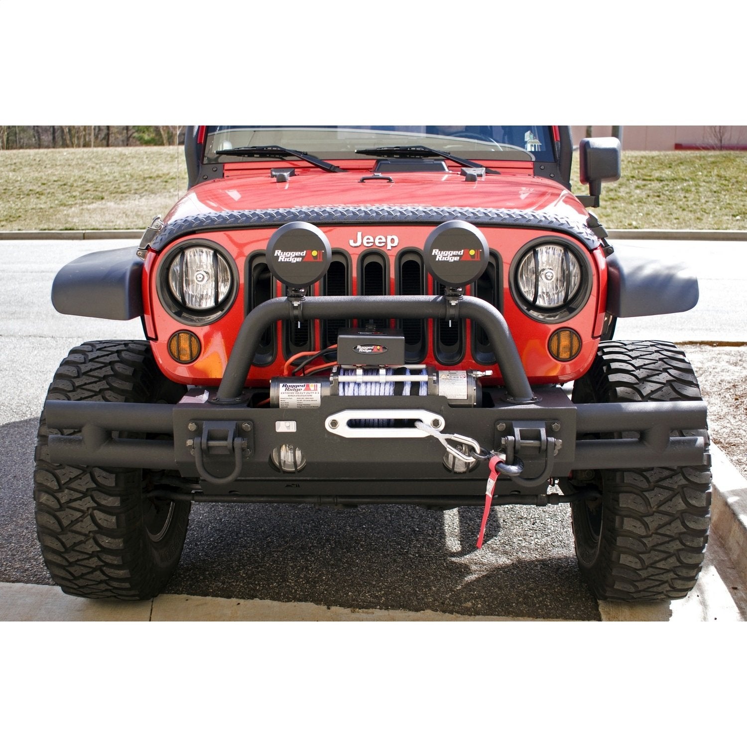 Light Mounting Brackets Rugged Ridge | Fits 2" to 2.5" Off-Road Lights | 11503.82 | Fits 1997 - 2006 Jeep Wrangler TJ ; 2004 - 2006 Wrangler LJ ; 2007 - 2018 Wrangler JK
