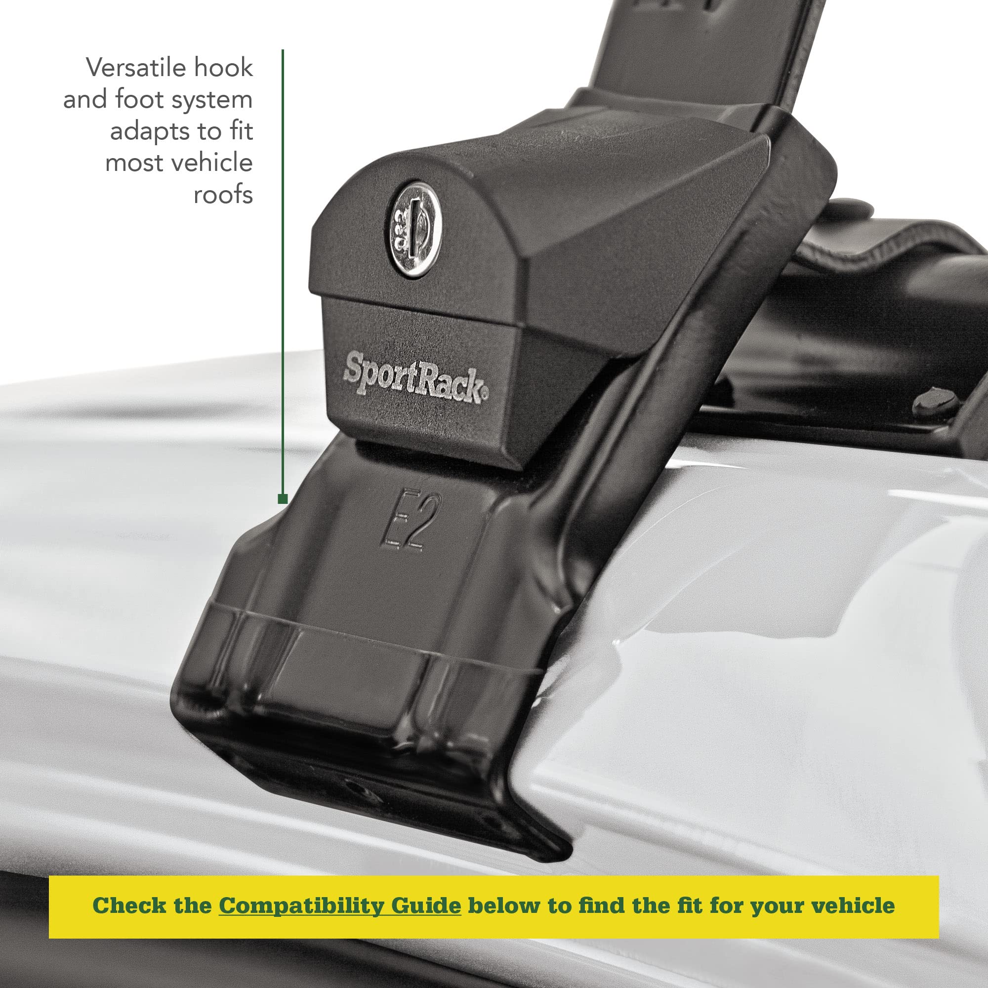 SportRack Roof Rack Complete System - SR1008 Black