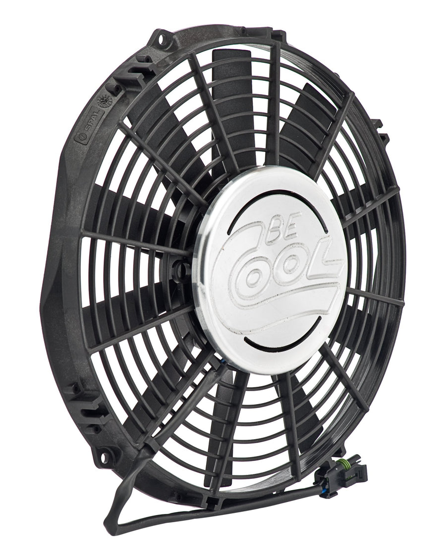 Be Cool Aluminator 75267 Euro-Black 11" Puller Fan with Billet Cover