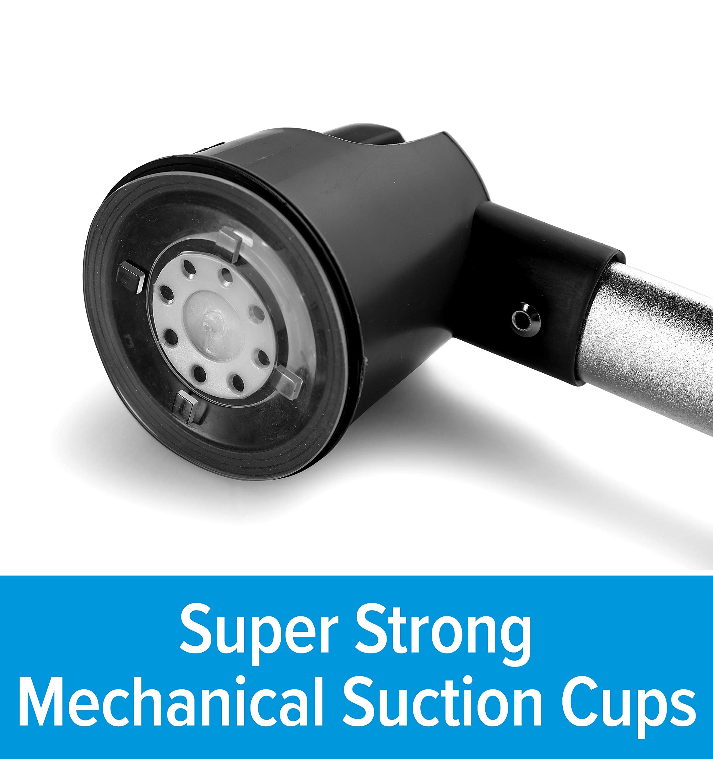 Suction Cup Camco Towel Bar | RV Exterior Installation | Features Mechanical Suction Cups | Durable Construction (44029)