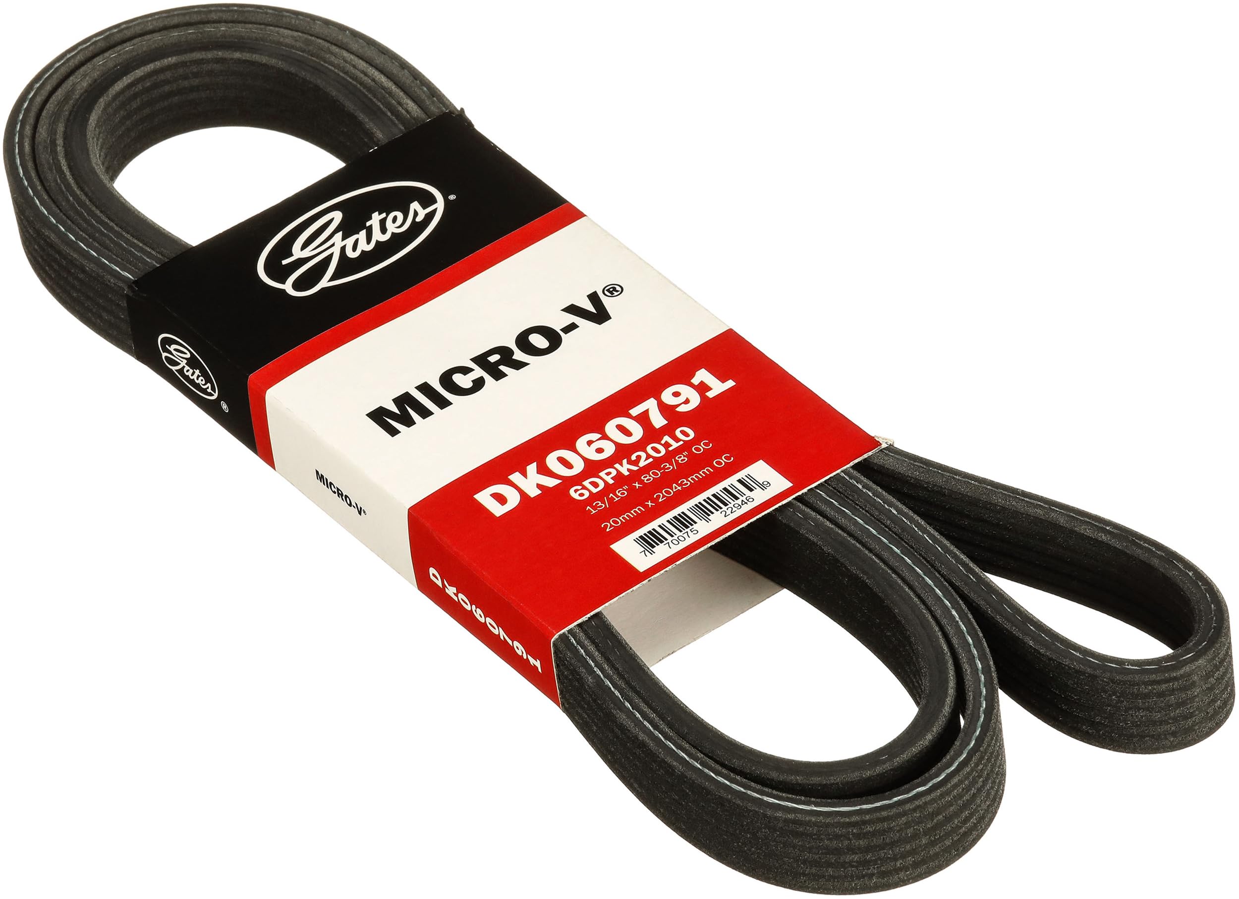 Gates Micro-V DK060791 Dual-Sided Serpentine Drive Belt