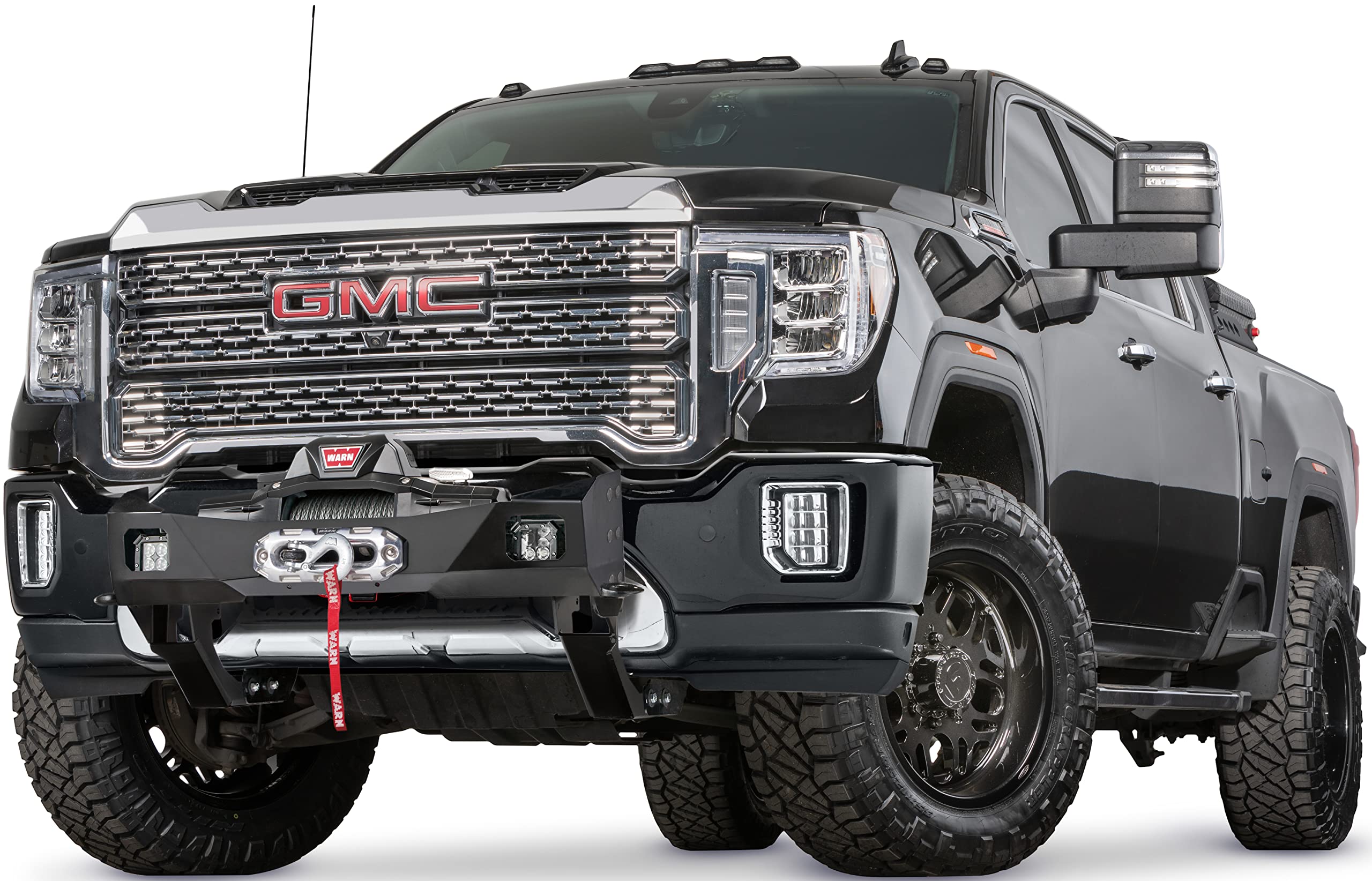 Trans4mer Gen III WARN 107525 Bracket Kit, Fits: GMC Sierra HD 2500/3500 (2020-2021), Black