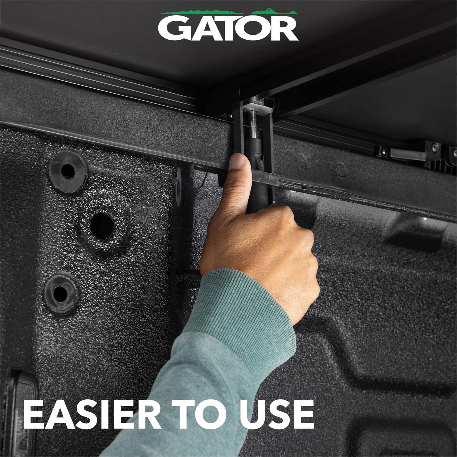 Gator Tri-Fold Soft Truck Bed Tonneau Cover w/Gear Straps | Fits 2019-2026 Chevy/GMC Silverado/Sierra 1500 New Body Style (w/o Carbon Pro Bed, fits Multi-Pro/Multi-Flex Tailgate) 5' 8" Bed (69.6)