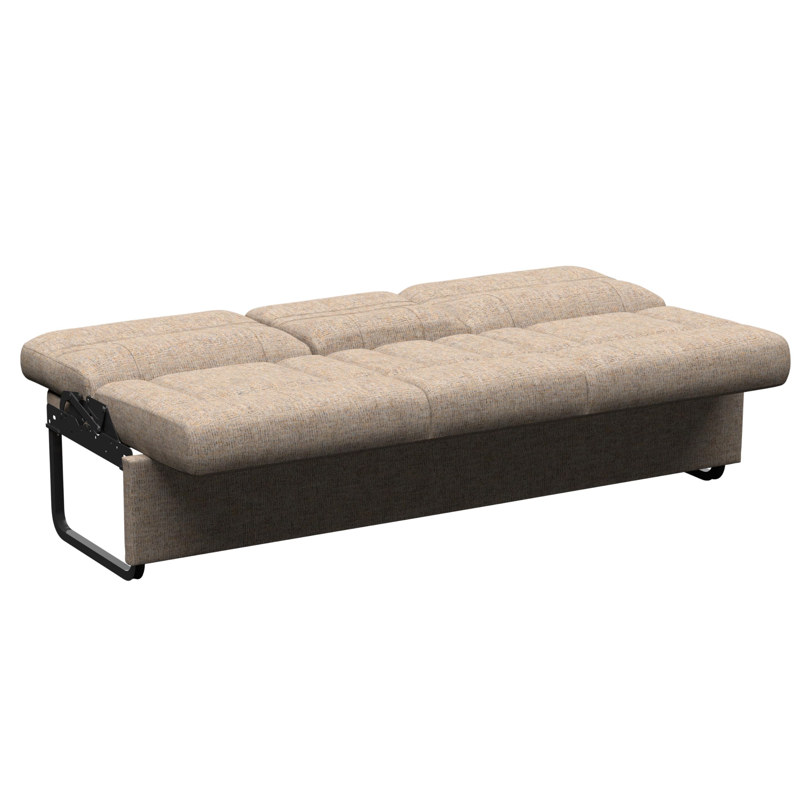 Dellmead Thomas Payne Signature 72" RV Jackknife Sleeper Sofa with Matching Kickboard, Easy Transition, High-Density Foam Cushioning, Fold-Down Center, Dual Cupholders - 2024044417
