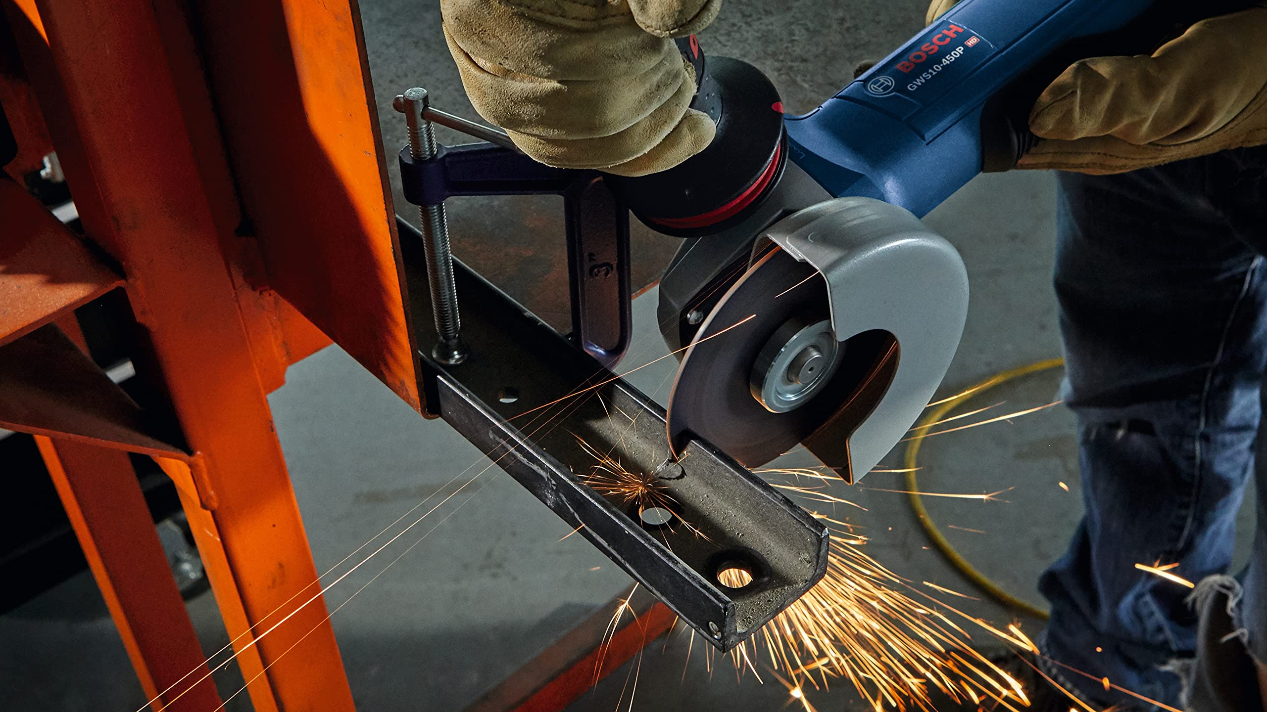 GWS10-450P Bosch 4-1/2 In. Ergonomic Angle Grinder with Paddle Switch