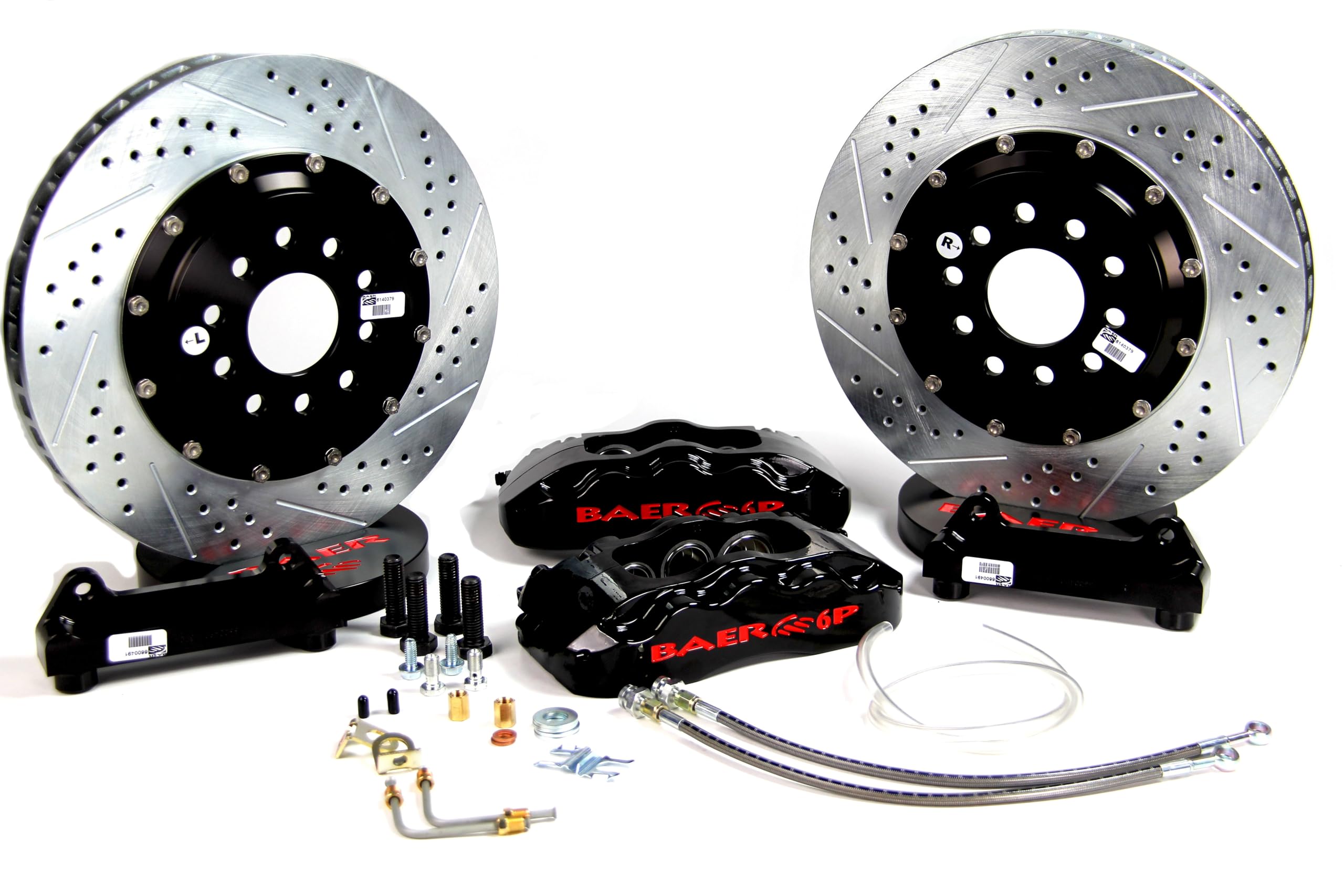 BAER BRAKES Brake System 4851007B-BKCZ (14" Front Pro+ Black 02-05 Impreza), 1 Pack
