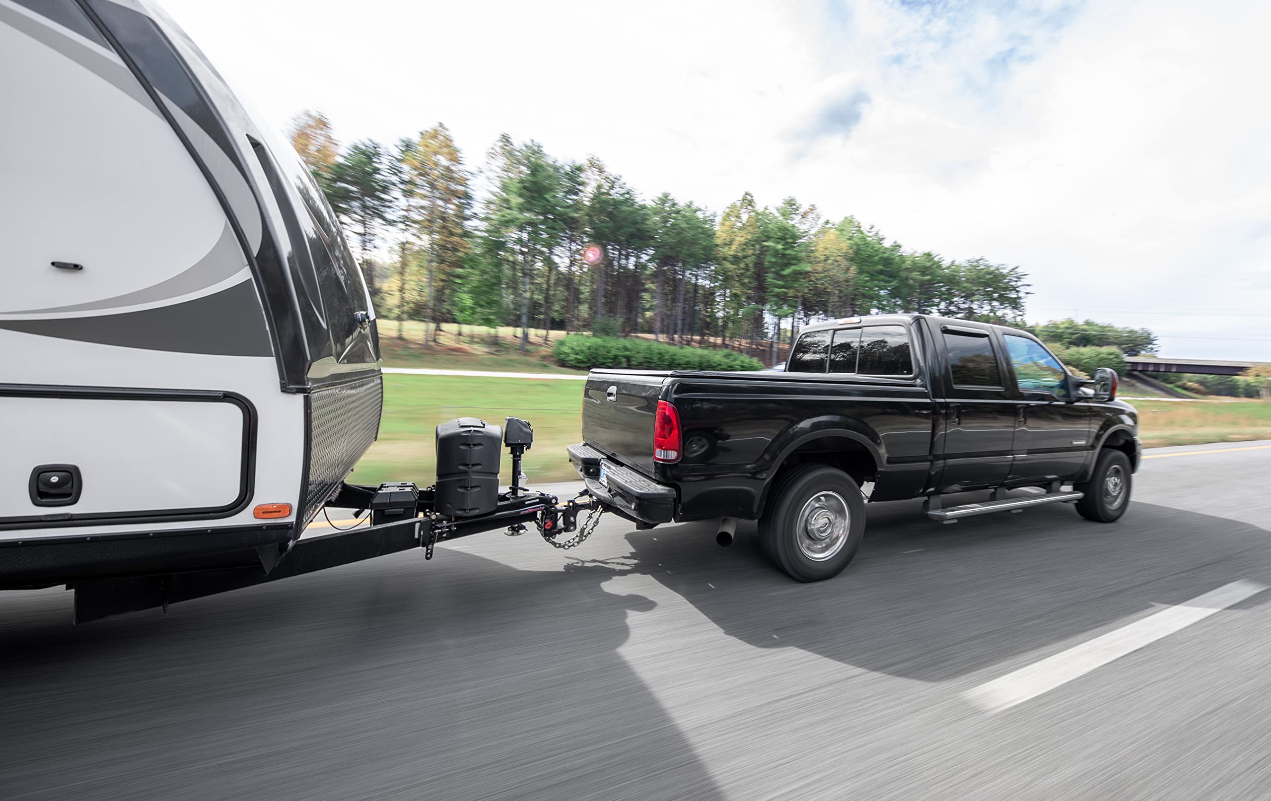 Eaz-Lift Camco ReCurve R6 600lb Camper/RV Weight Distribution Hitch - Features Premium Adaptive Sway Control & Includes 2" Hitch Ball w/8,000lb Max Rating - 800lb Max Tongue Weight Rating (48779)