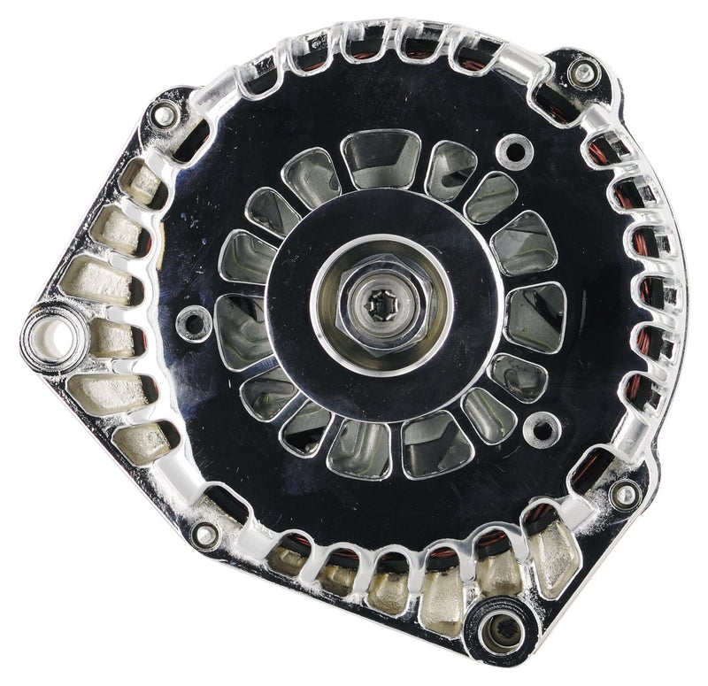 Alt GM Powermaster AD244 Chrome 180A 6 grv Pulley w/4 pin VR 1-Wire or OE Hookup